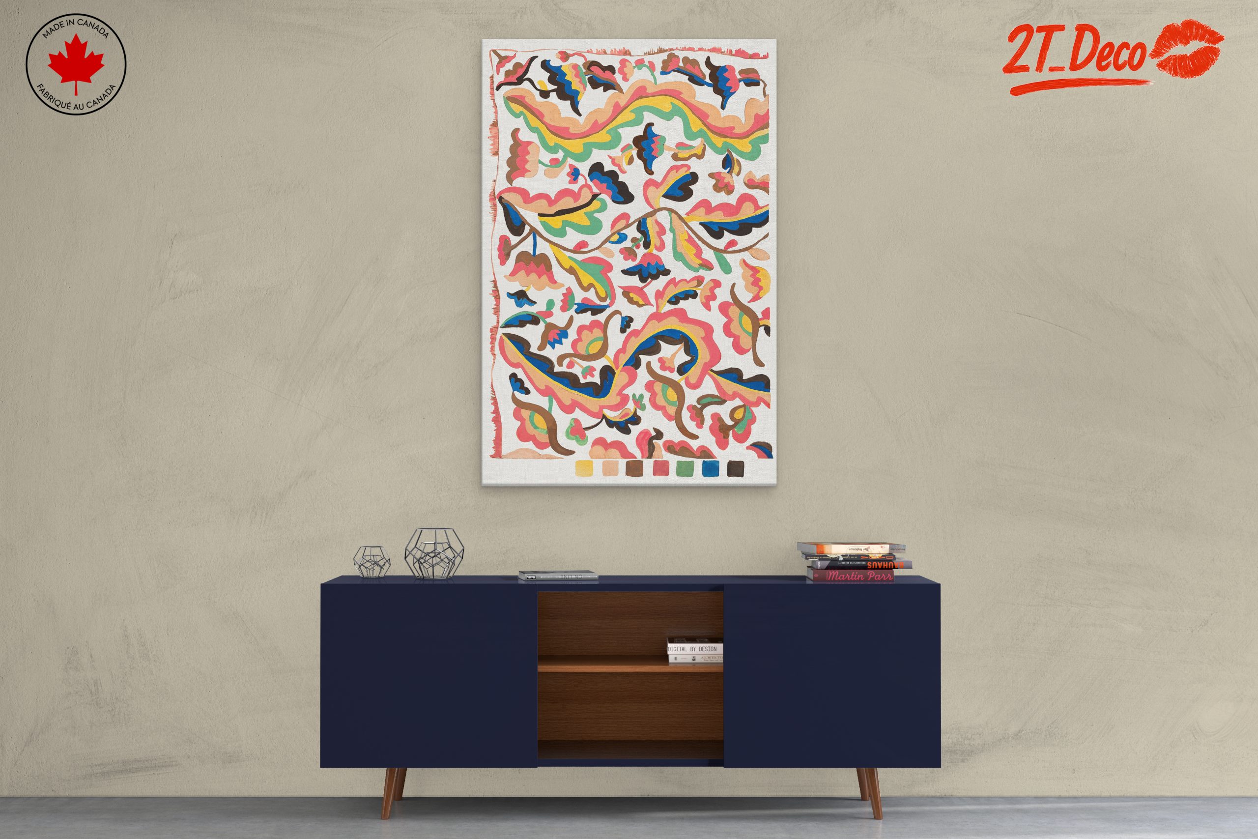 Colorful Abstract Floral Art for Modern Spaces 2 - Image 3