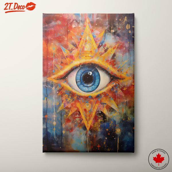 Cosmic Eye Artwork with Vibrant Colors