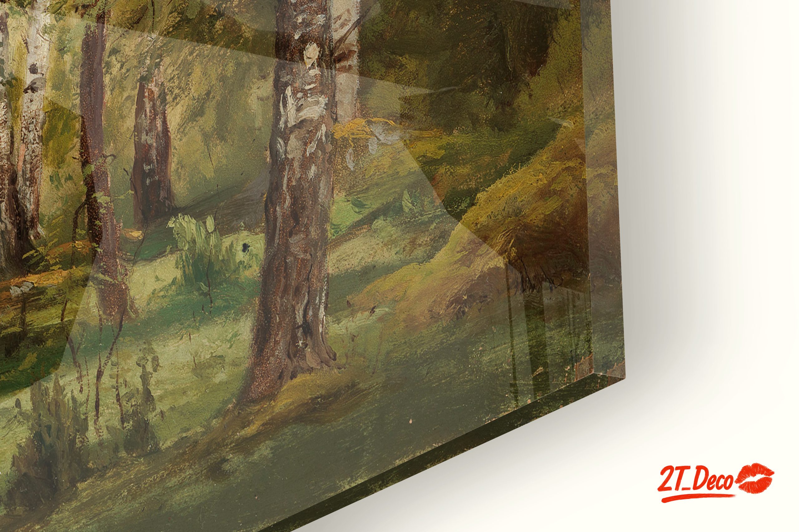 Serene Birch Forest Landscape Art - Image 9