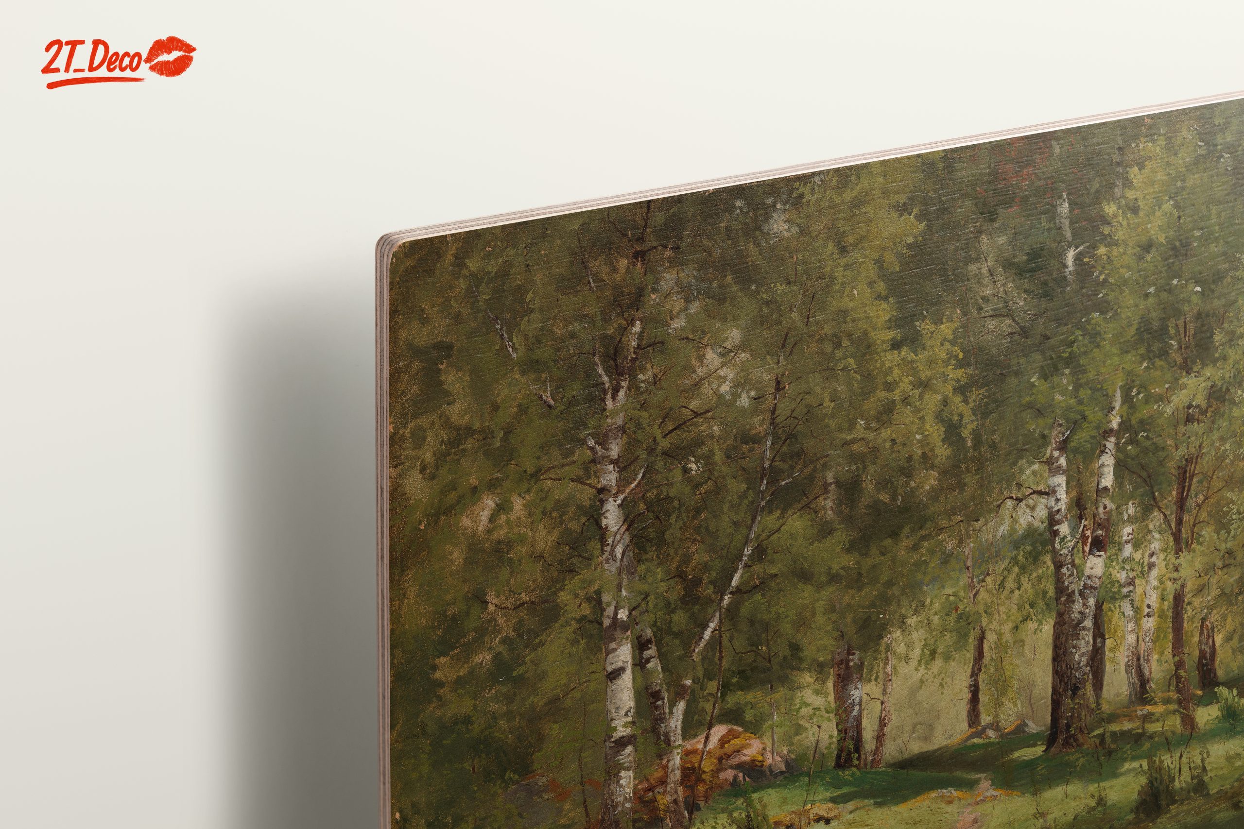 Serene Birch Forest Landscape Art - Image 15