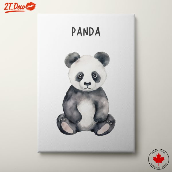 Adorable Panda Watercolor Artwork