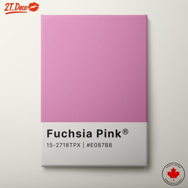 Fuchsia Pink Abstract Art