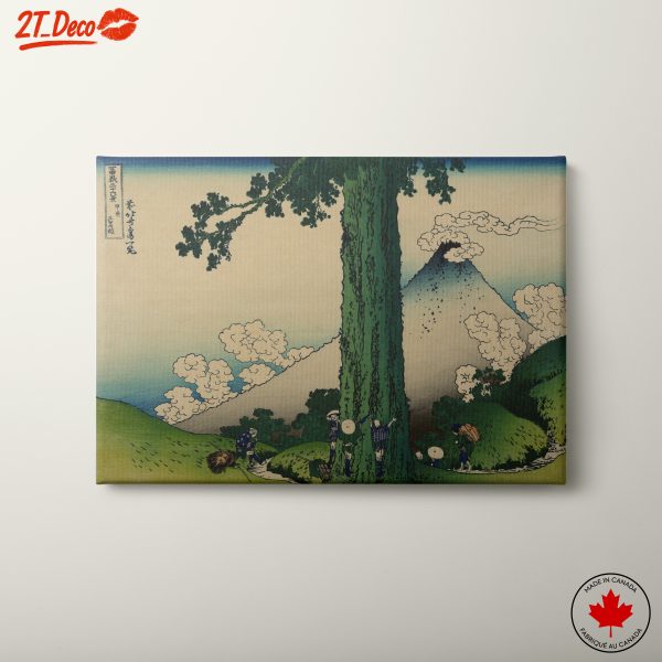 Traditional Japanese Landscape Featuring Mount Fuji