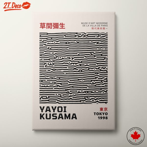Yayoi Kusama Inspired Abstract Portrait Art