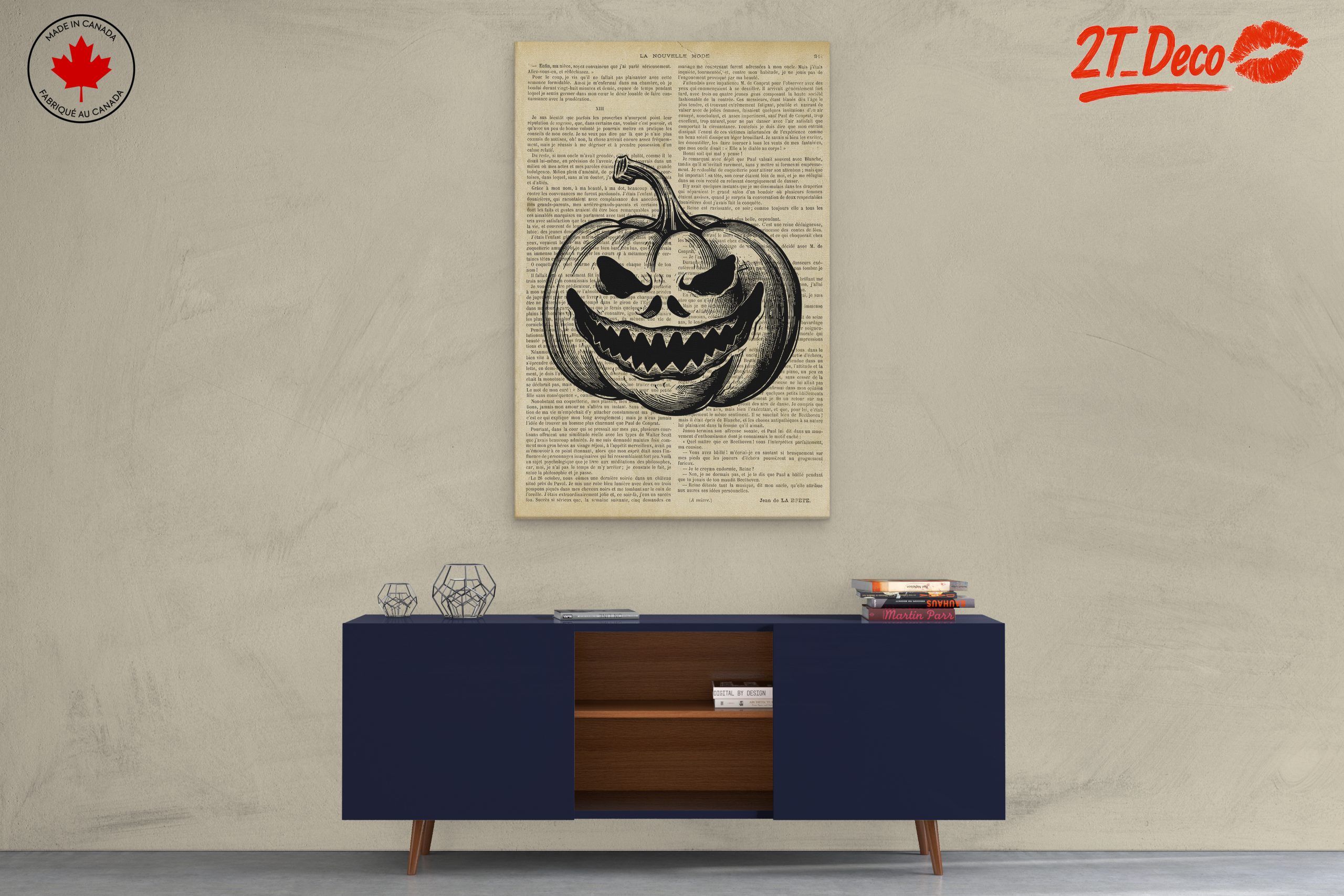 Whimsical Pumpkin Character Art for Halloween - Image 3