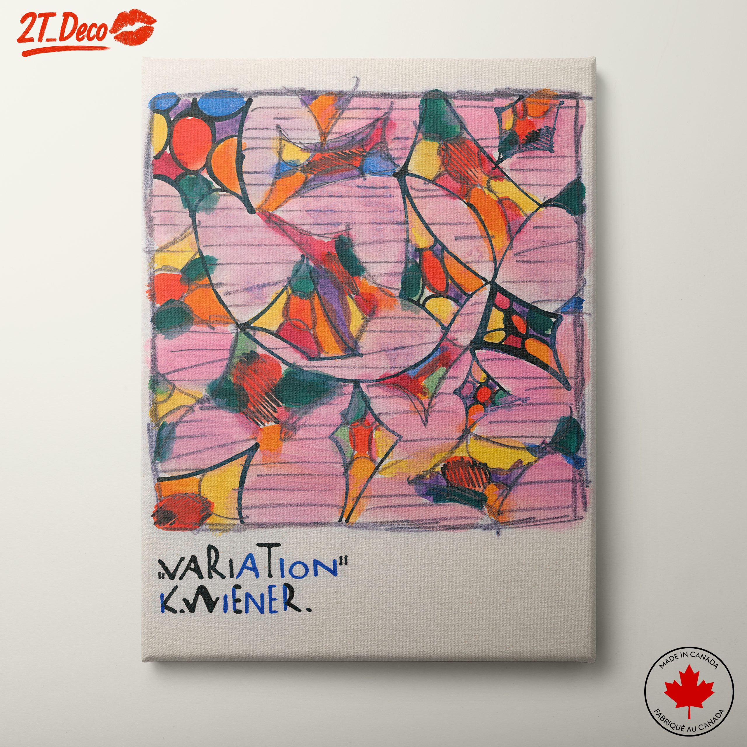 Bold Abstract Colorful Variation Art