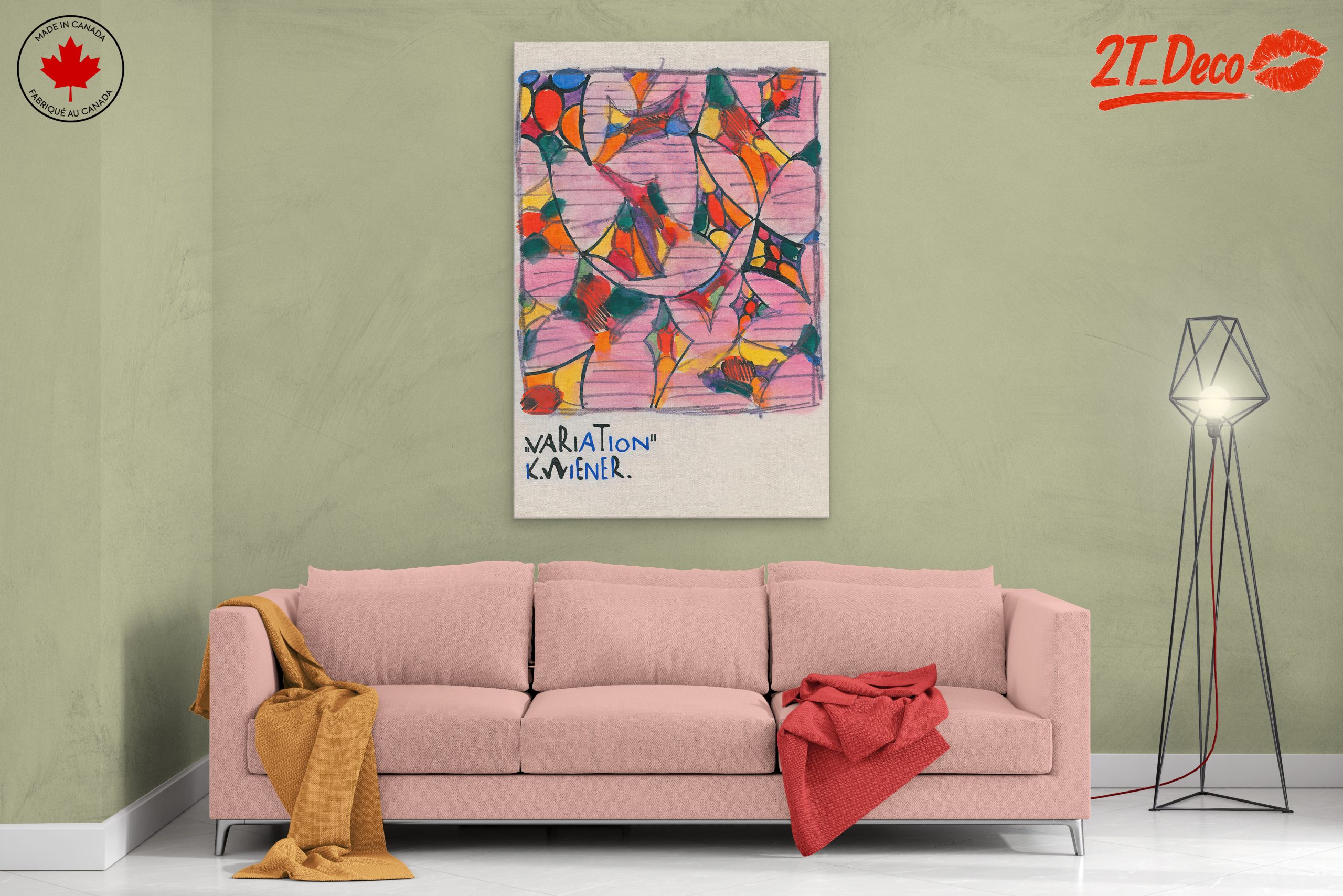 Bold Abstract Colorful Variation Art - Image 2