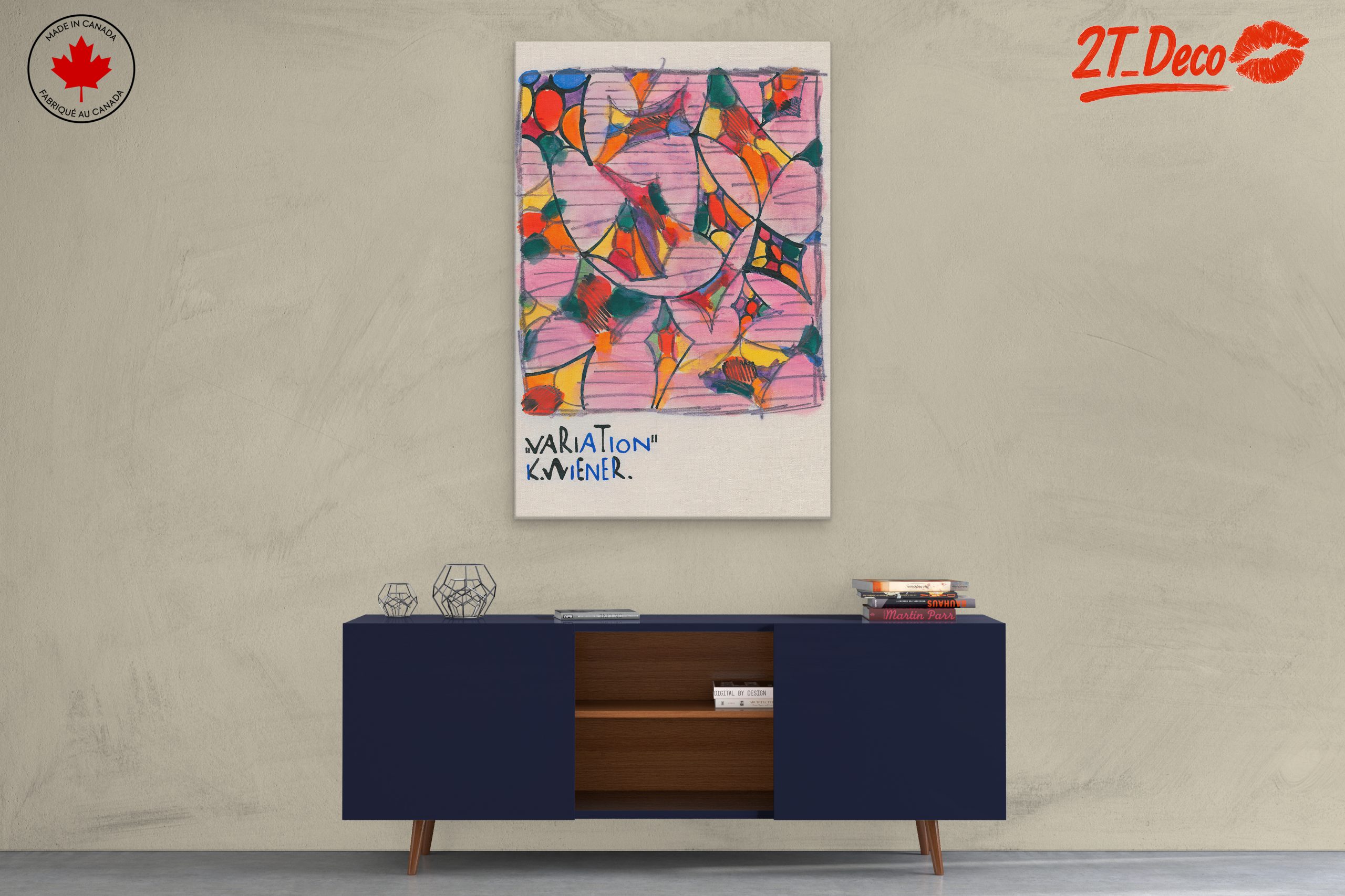 Bold Abstract Colorful Variation Art - Image 3