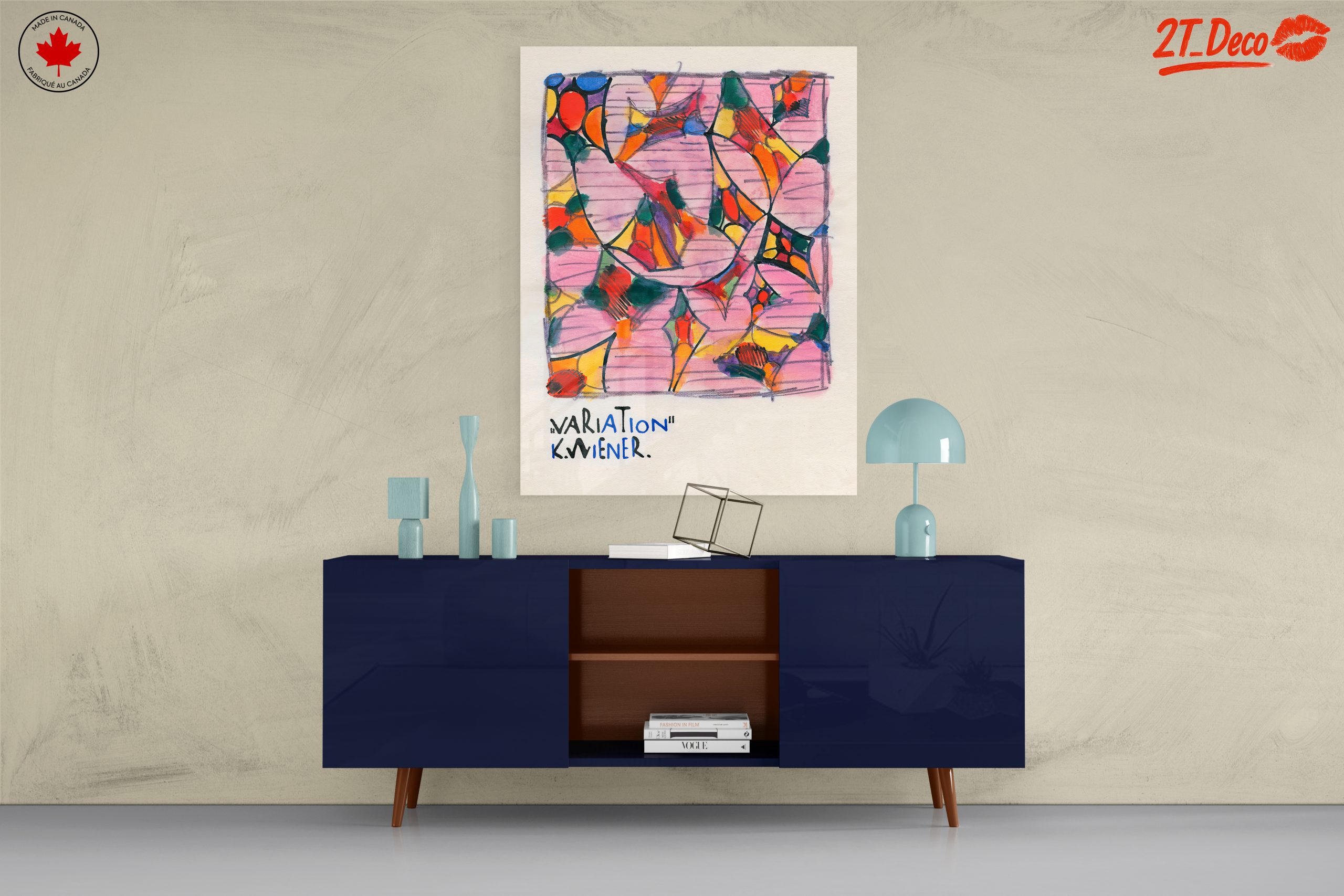 Bold Abstract Colorful Variation Art - Image 8