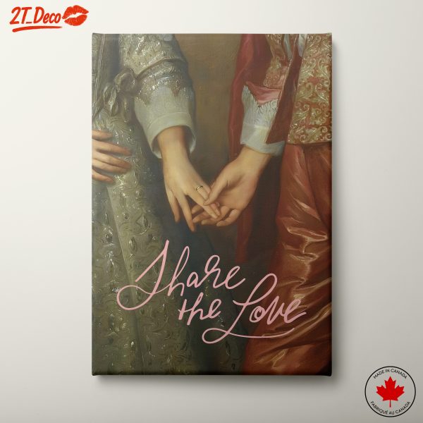 Share The Love Abstract Portrait