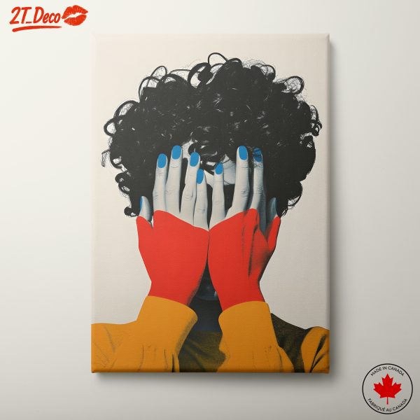 Stylized Contemporary Portrait with Bold Colors 3