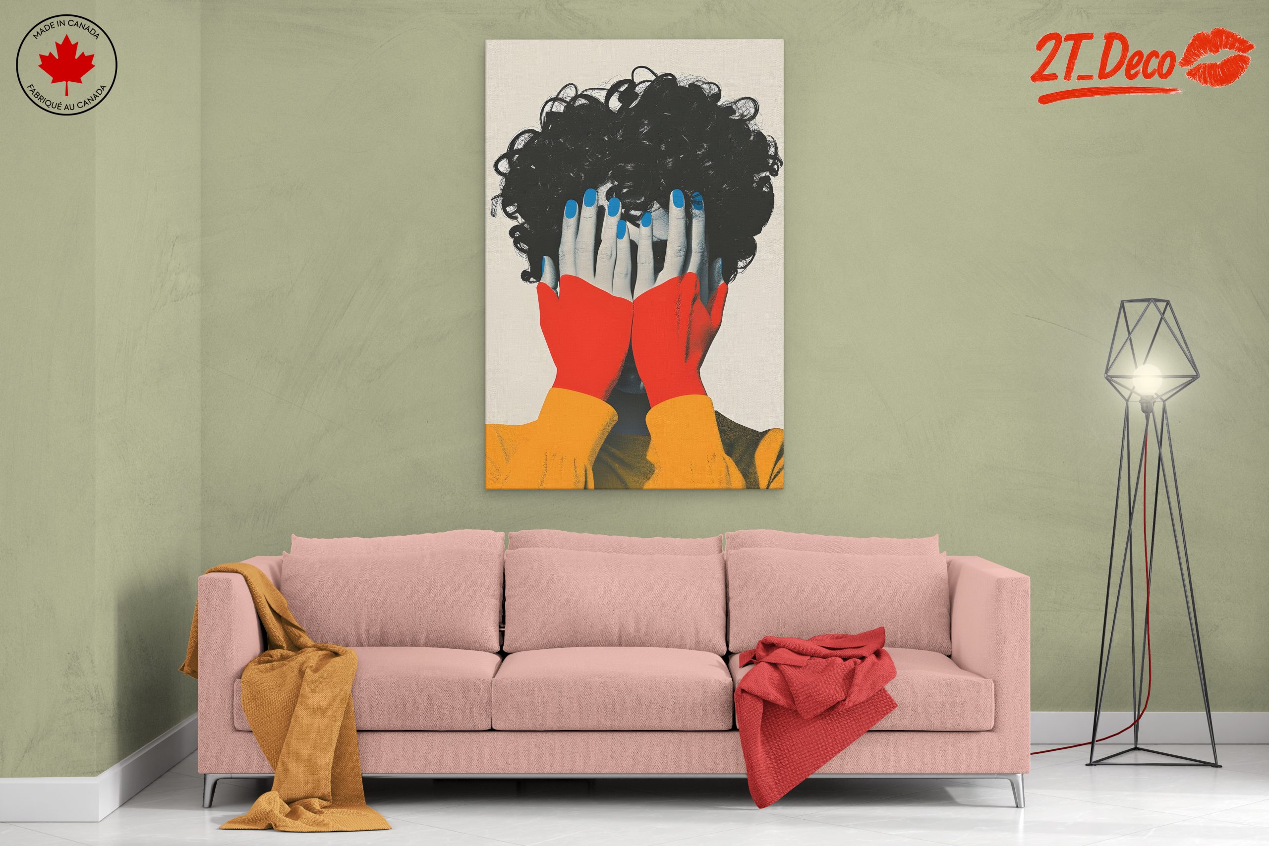 Stylized Contemporary Portrait with Bold Colors 3 - Image 2