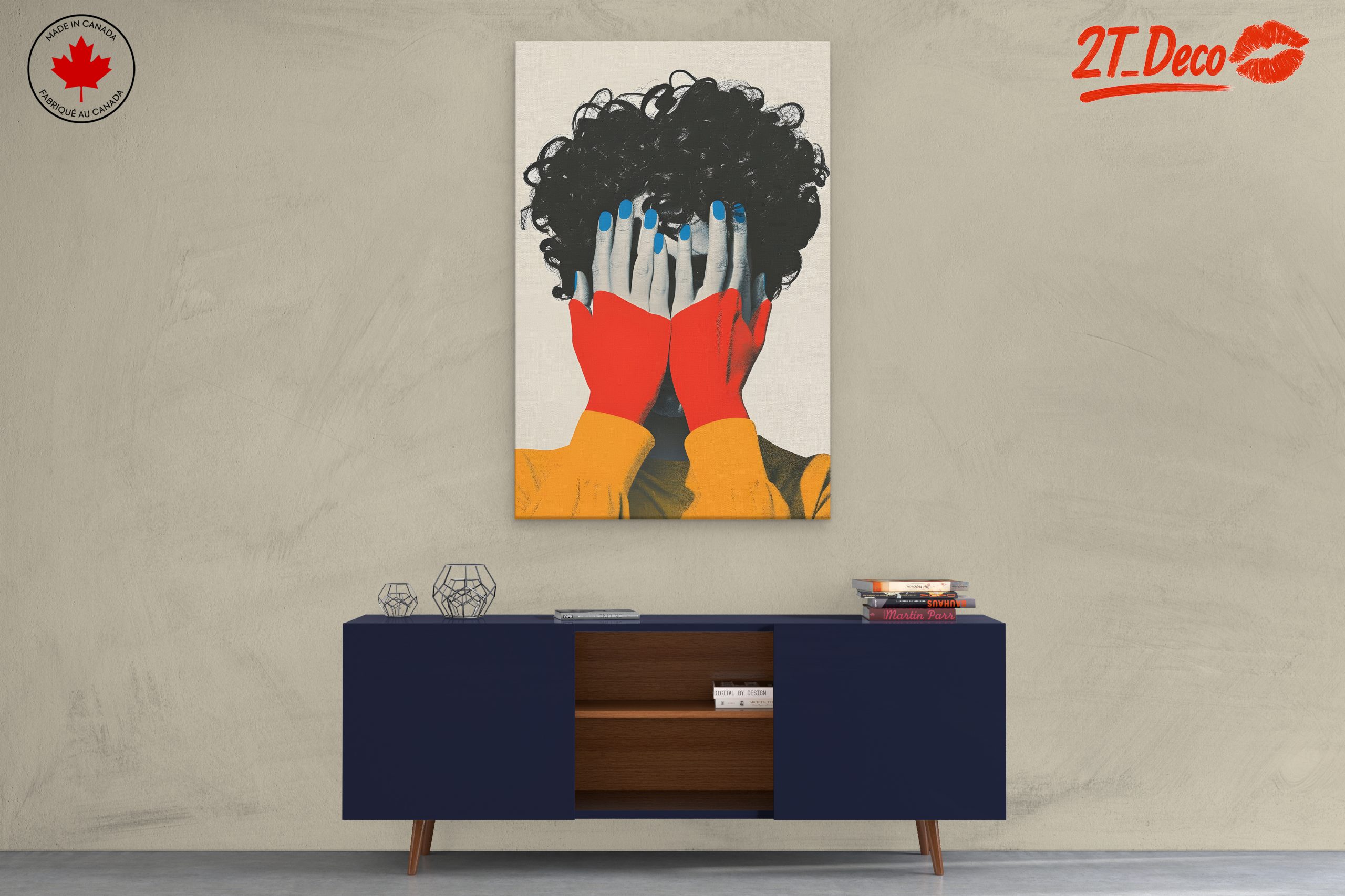Stylized Contemporary Portrait with Bold Colors 3 - Image 3
