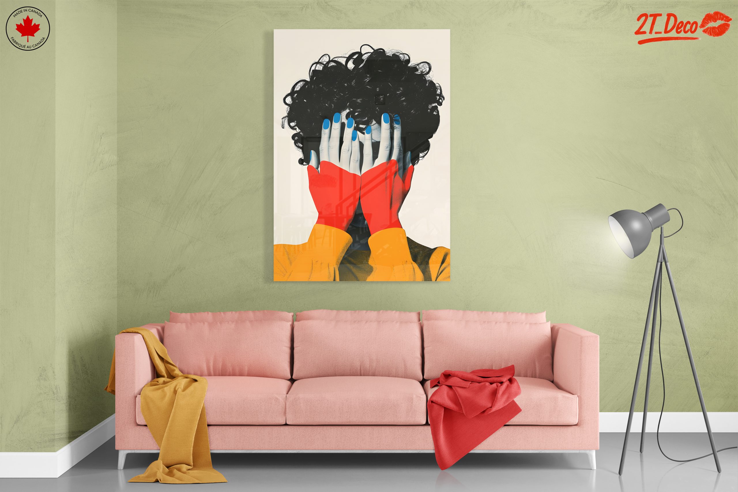 Stylized Contemporary Portrait with Bold Colors 3 - Image 7