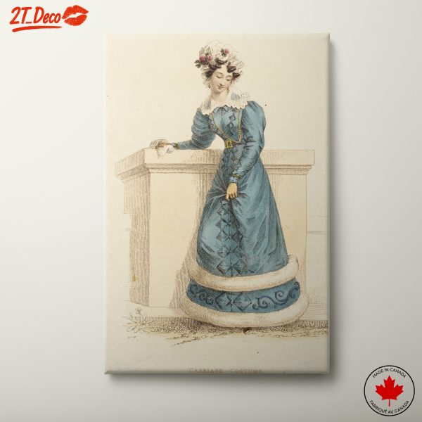 Vintage Woman Portrait in Elegant Attire