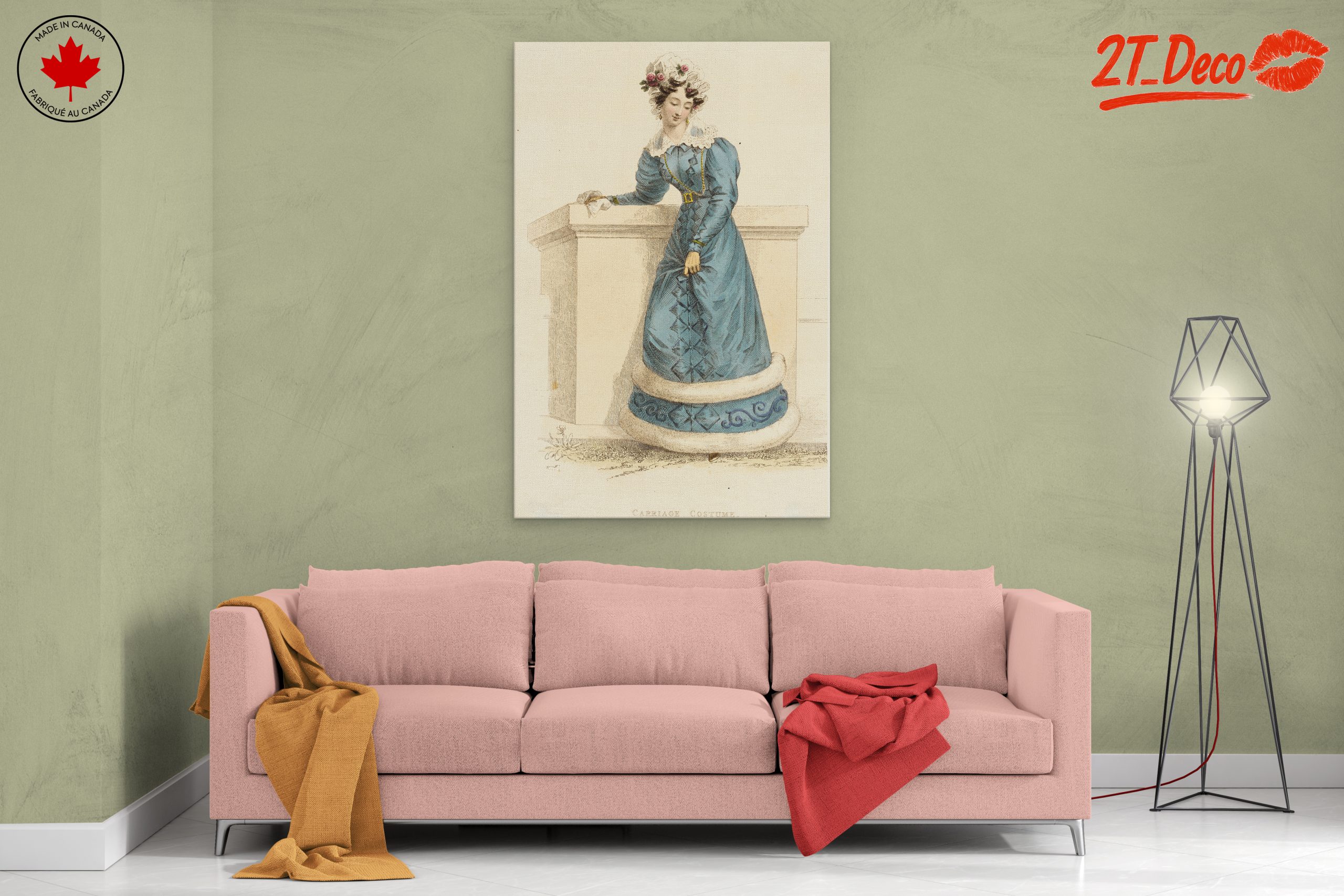 Vintage Woman Portrait in Elegant Attire - Image 2