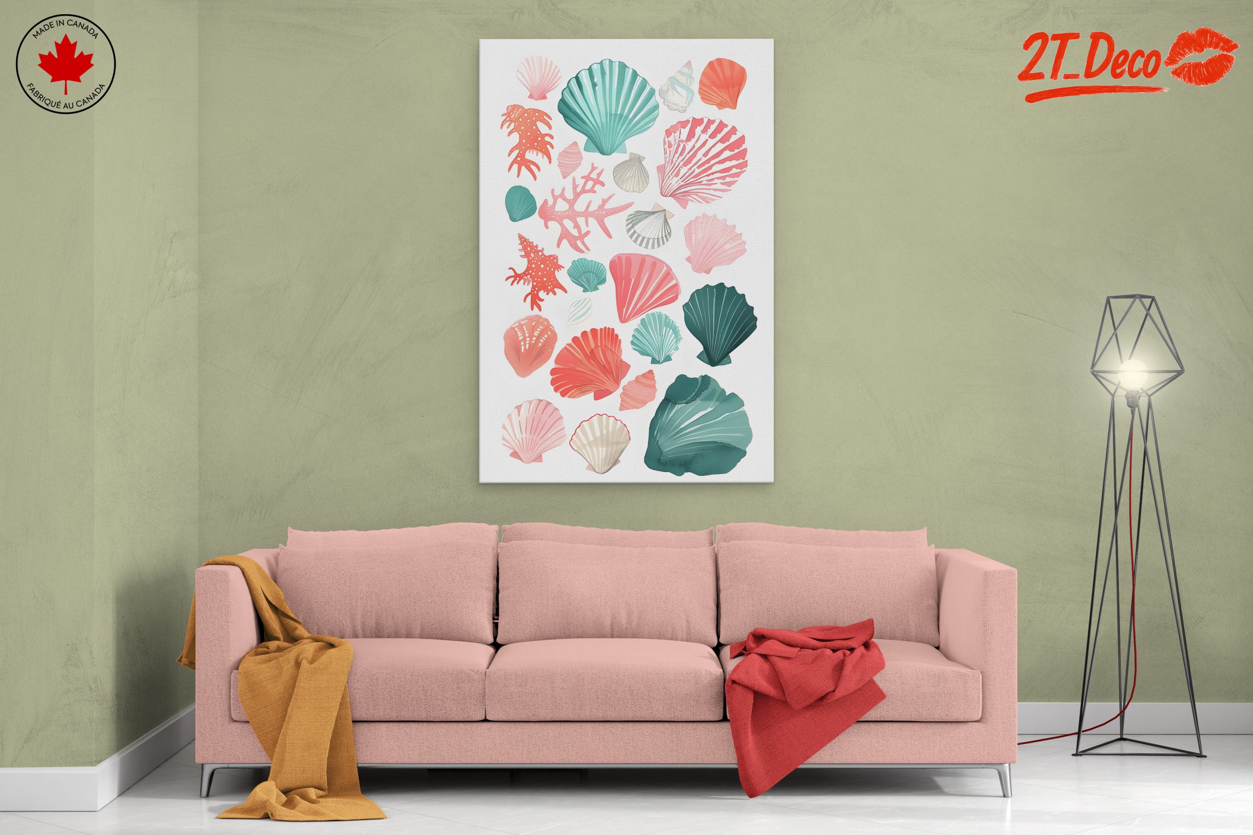 Colorful Abstract Marine Life Artwork - Image 2