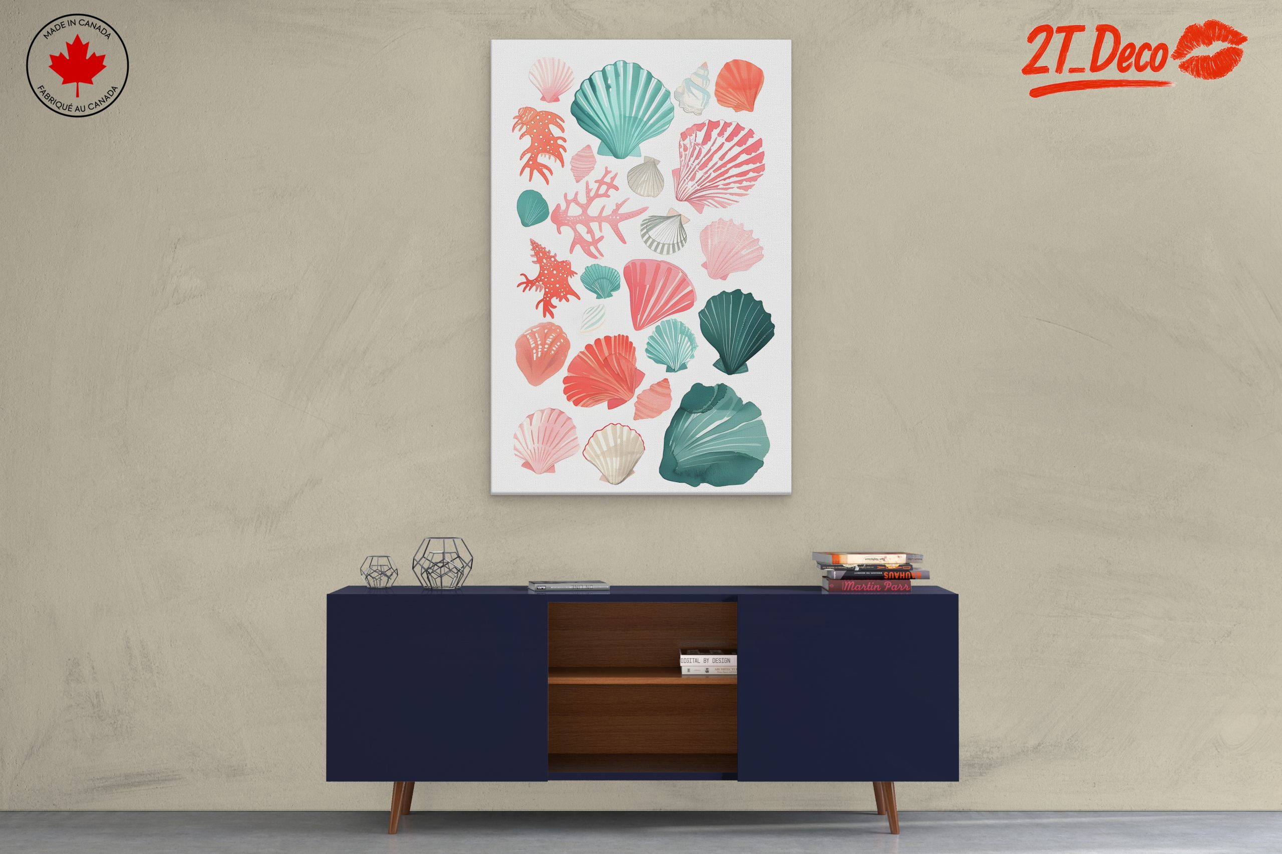 Colorful Abstract Marine Life Artwork - Image 3