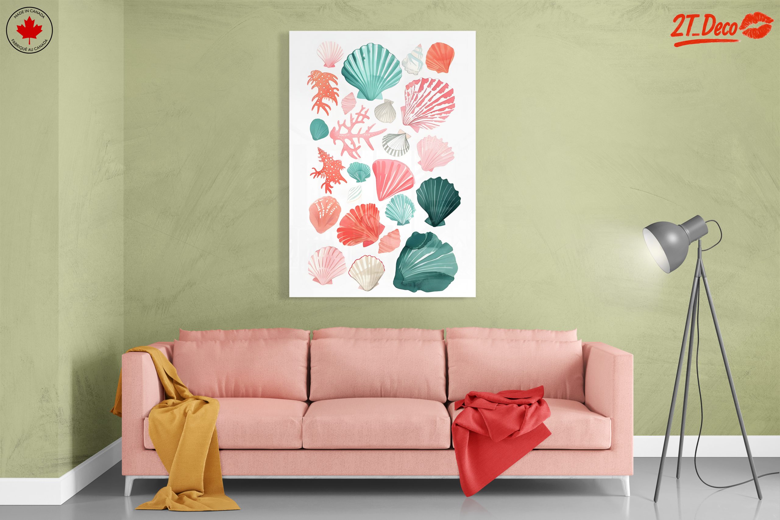 Colorful Abstract Marine Life Artwork - Image 7