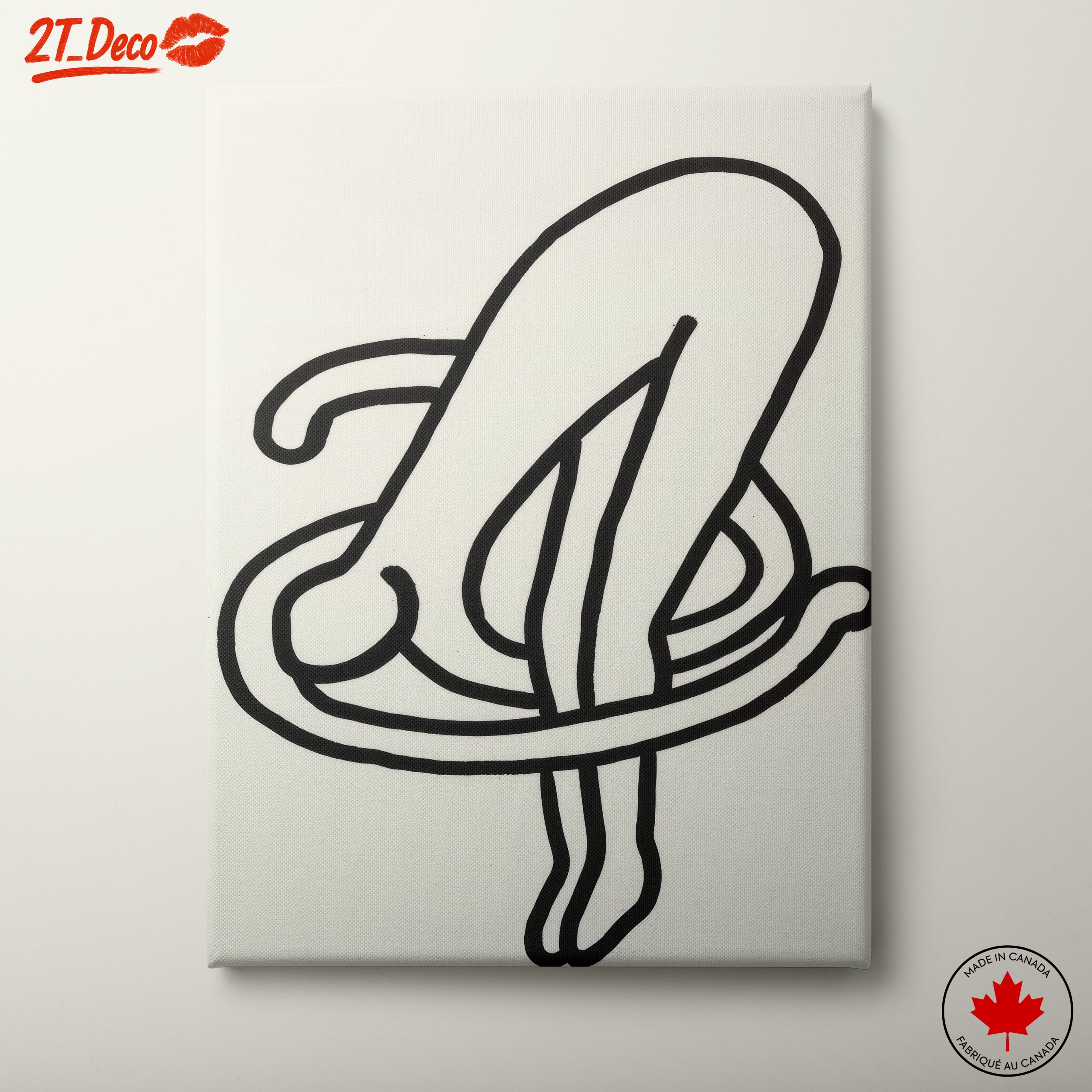 Minimalist Female Figure Art Illustration