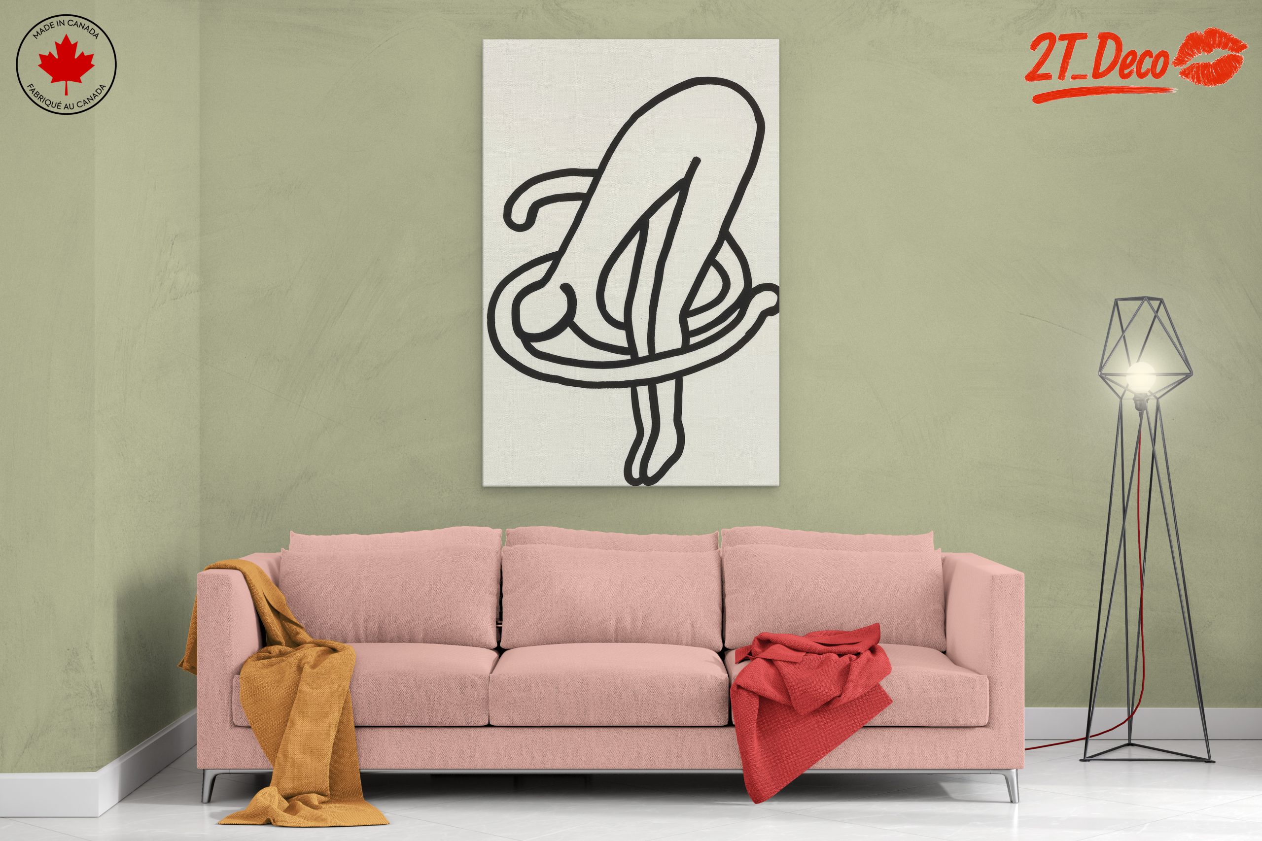 Minimalist Female Figure Art Illustration - Image 2
