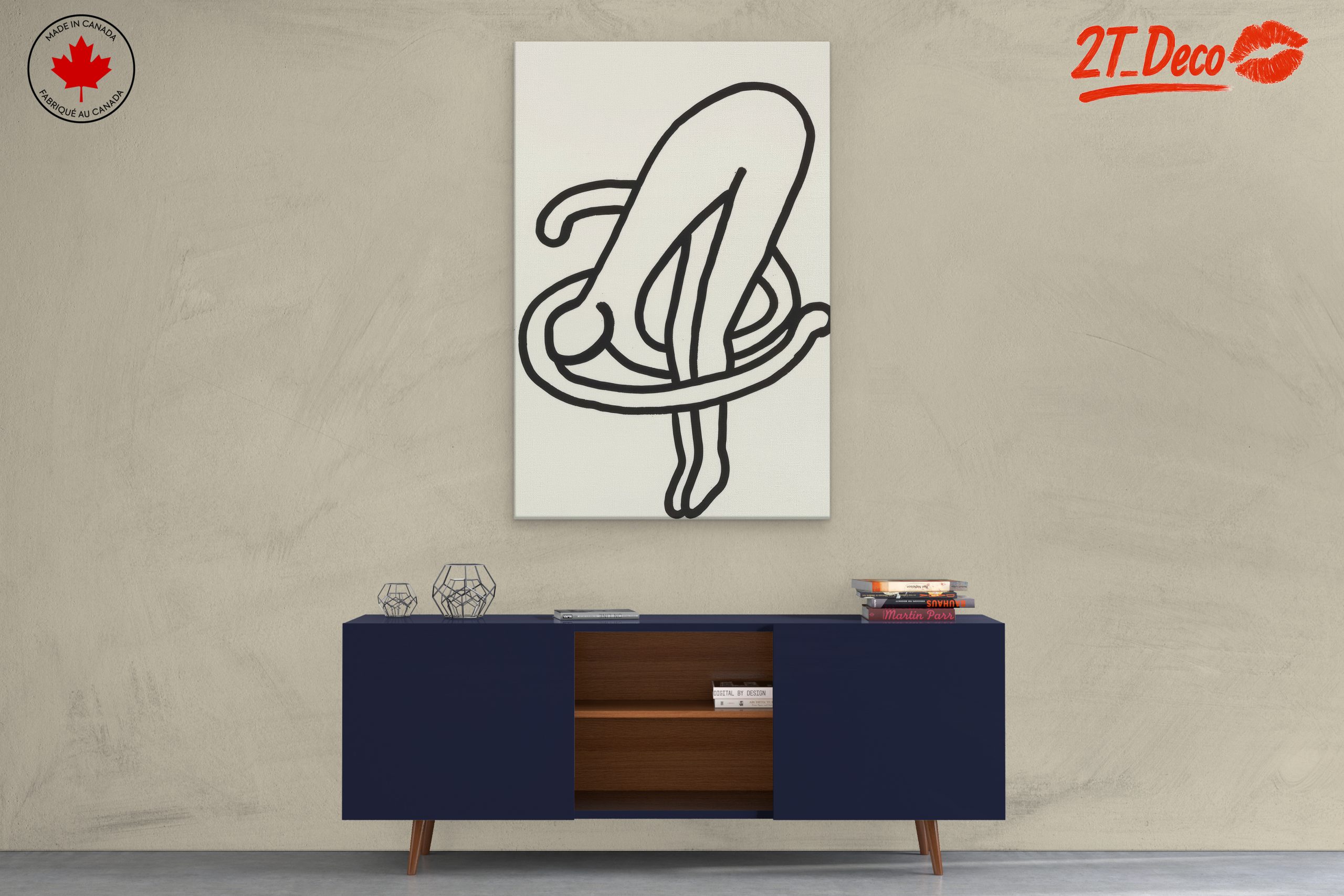 Minimalist Female Figure Art Illustration - Image 3