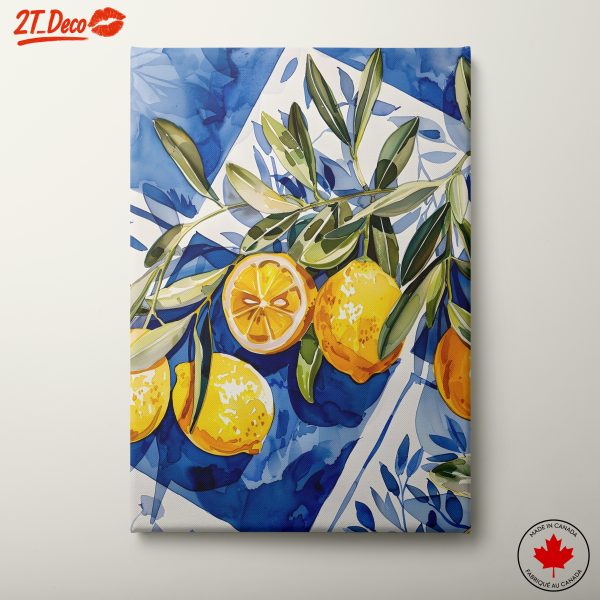 Vibrant Abstract Lemon Art 3