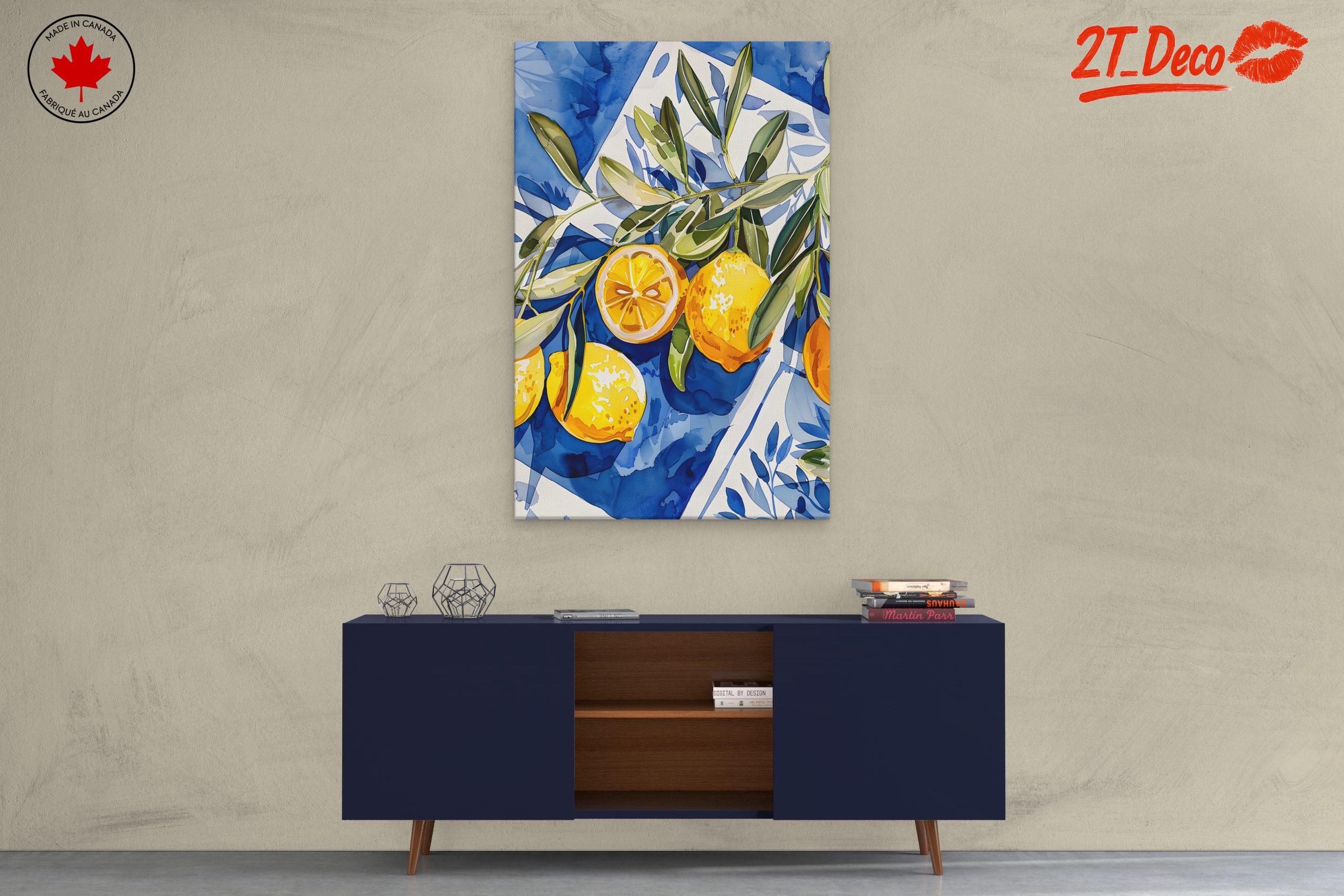 Vibrant Abstract Lemon Art 3 - Image 3