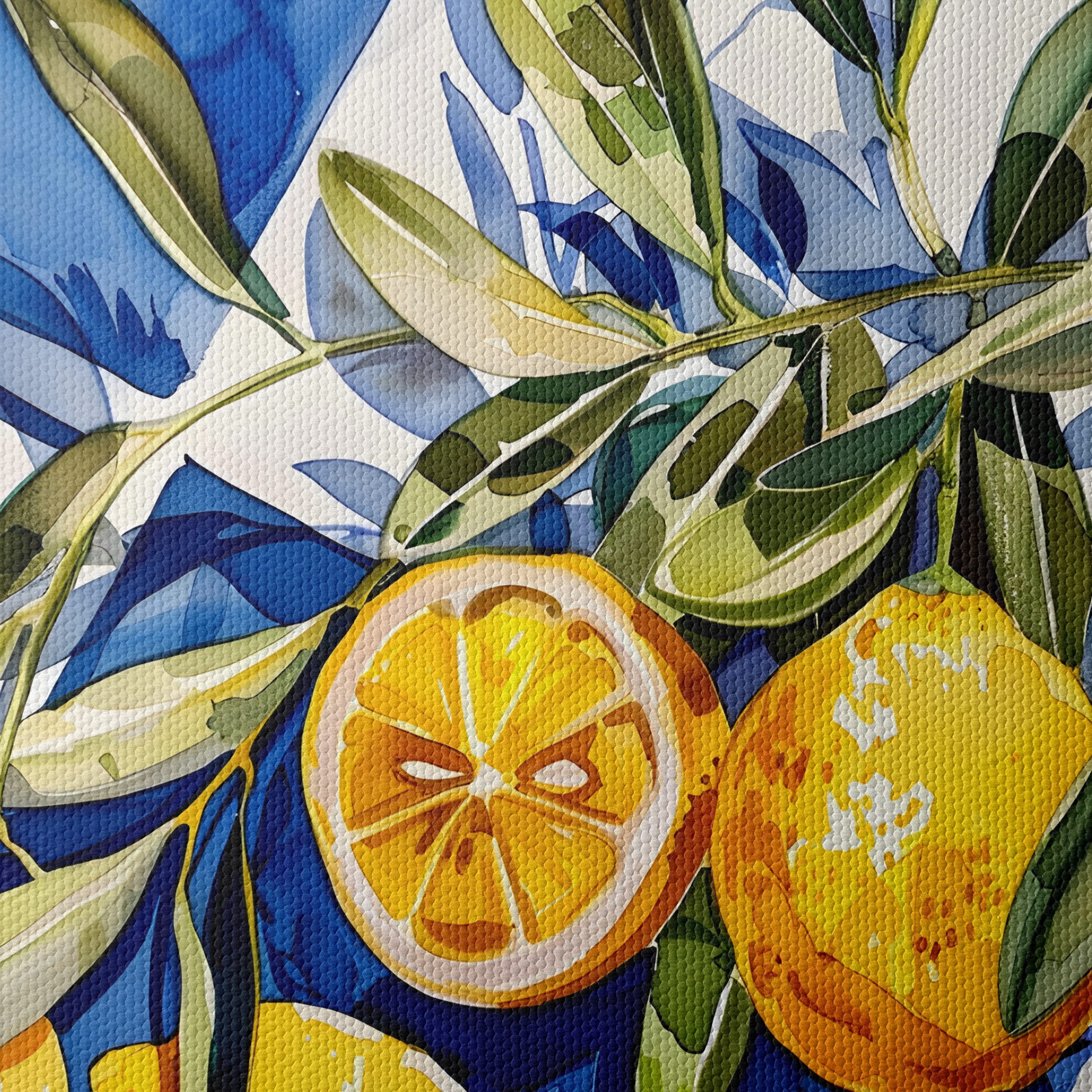 Vibrant Abstract Lemon Art 3 - Image 4