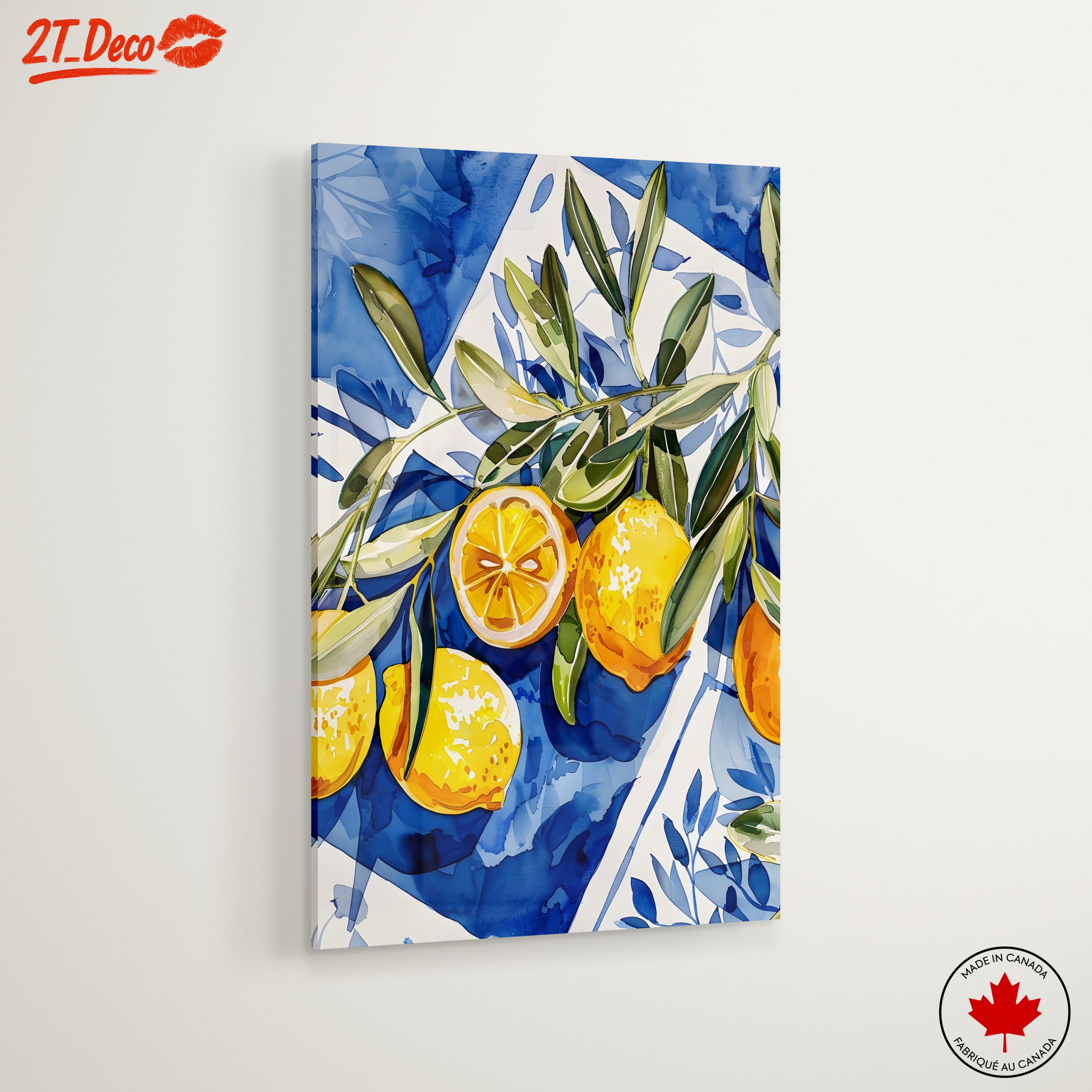 Vibrant Abstract Lemon Art 3 - Image 6