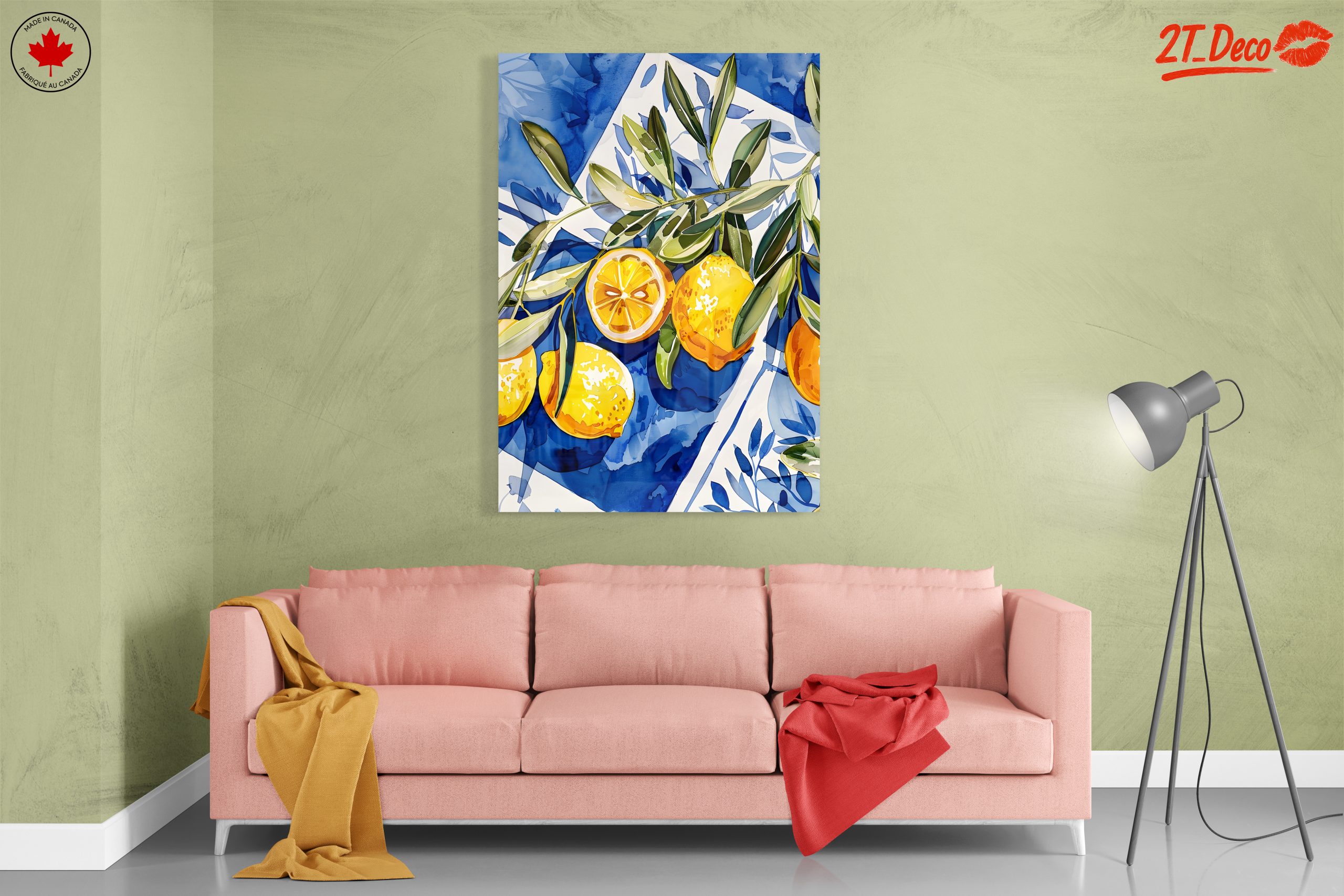 Vibrant Abstract Lemon Art 3 - Image 7