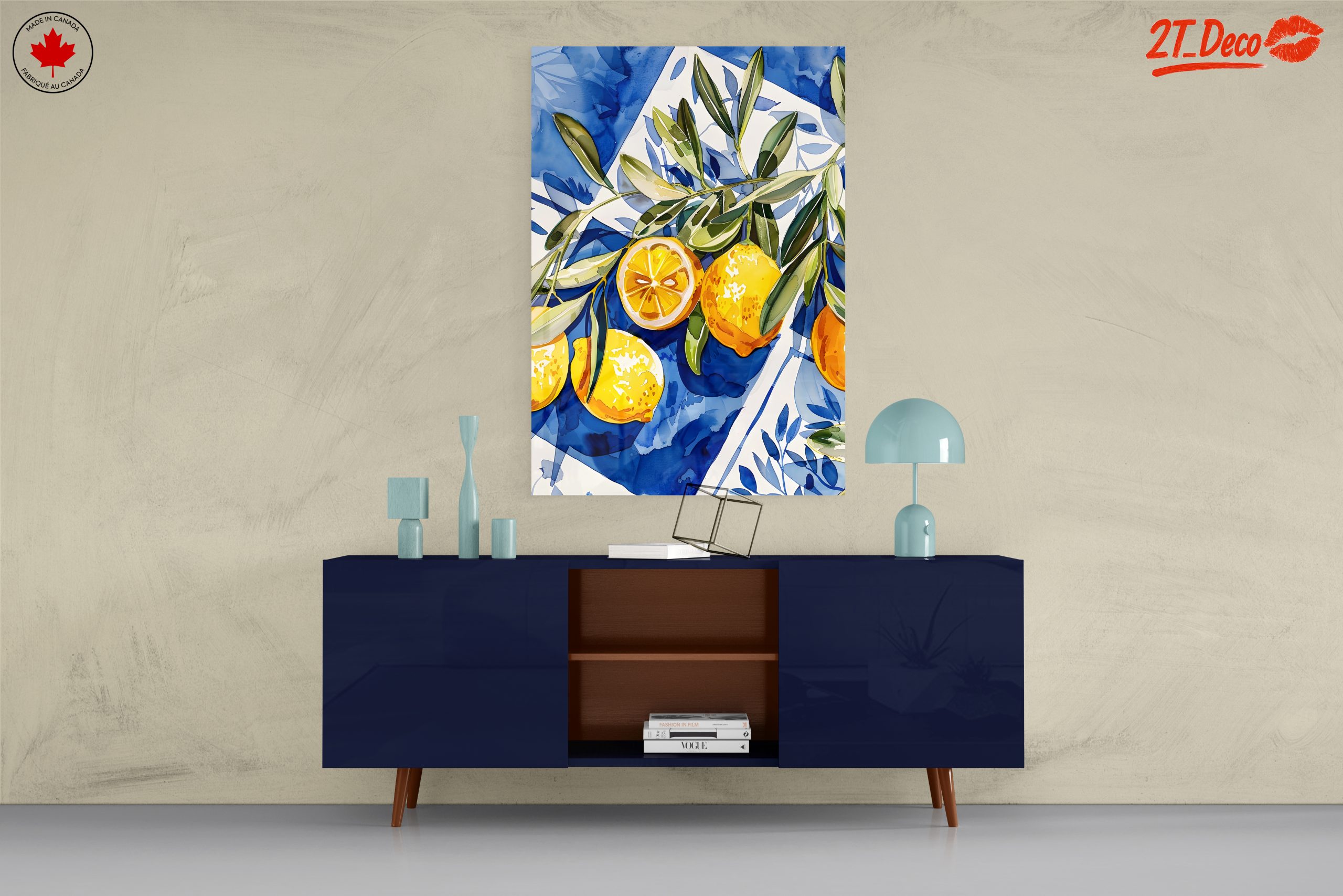 Vibrant Abstract Lemon Art 3 - Image 8