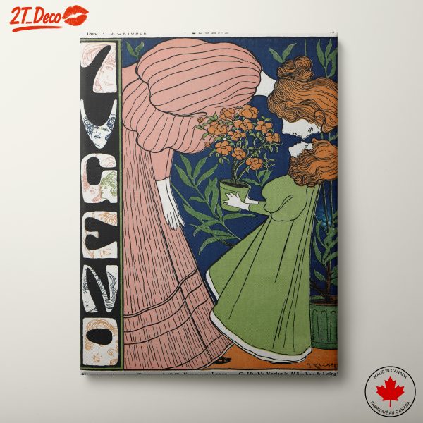 Elegant Art Nouveau Floral Design