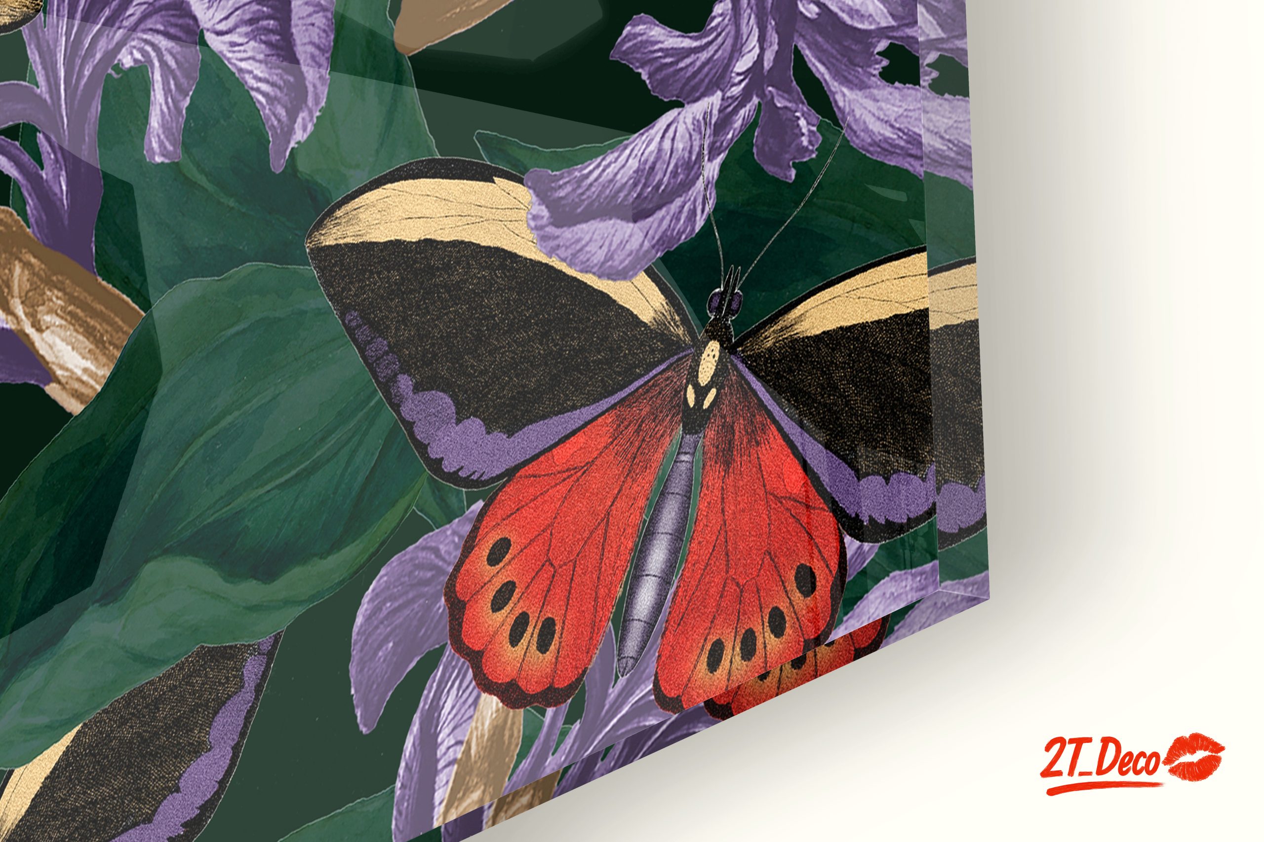 Vibrant Botanical Butterflies and Flowers Art - Image 9