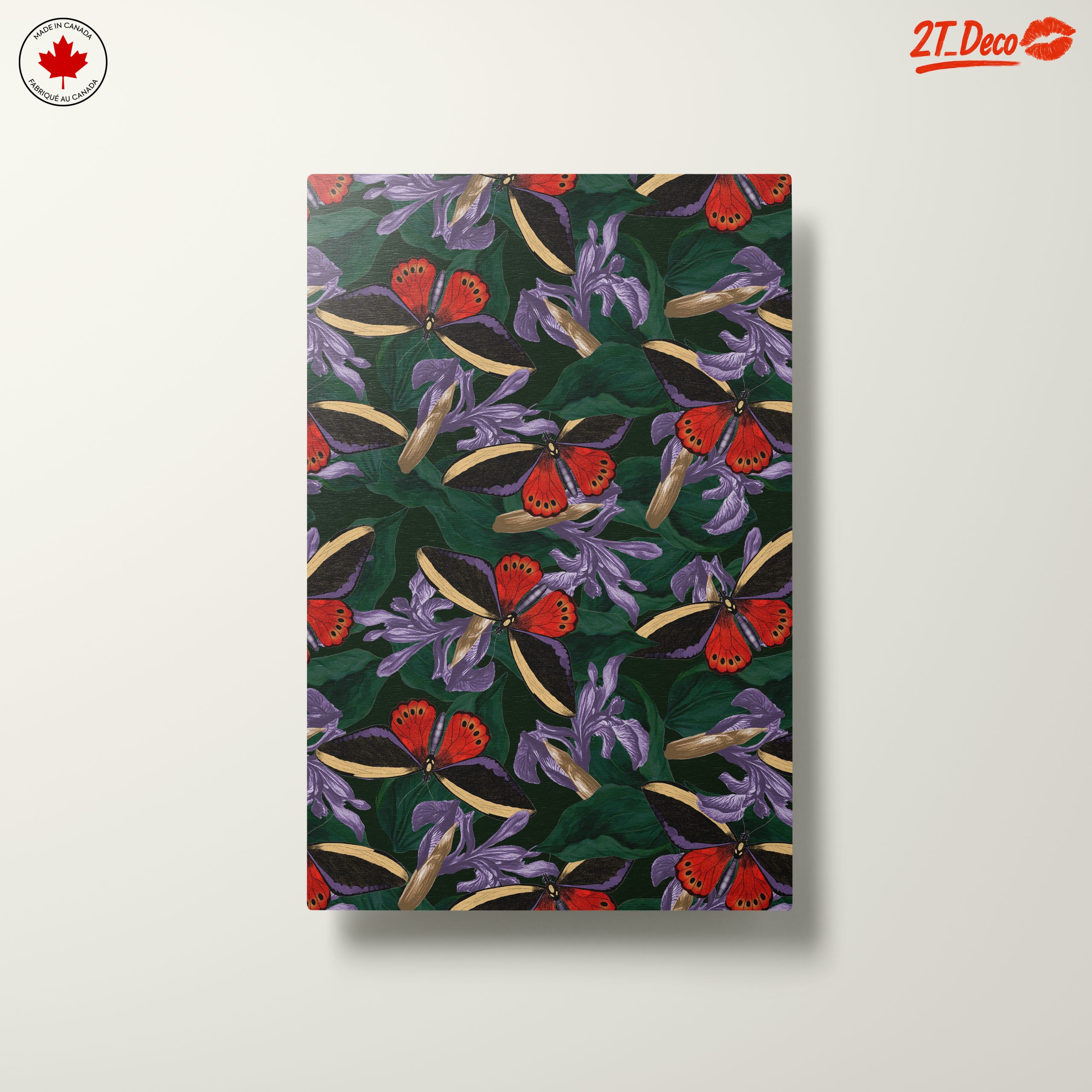 Vibrant Botanical Butterflies and Flowers Art - Image 10