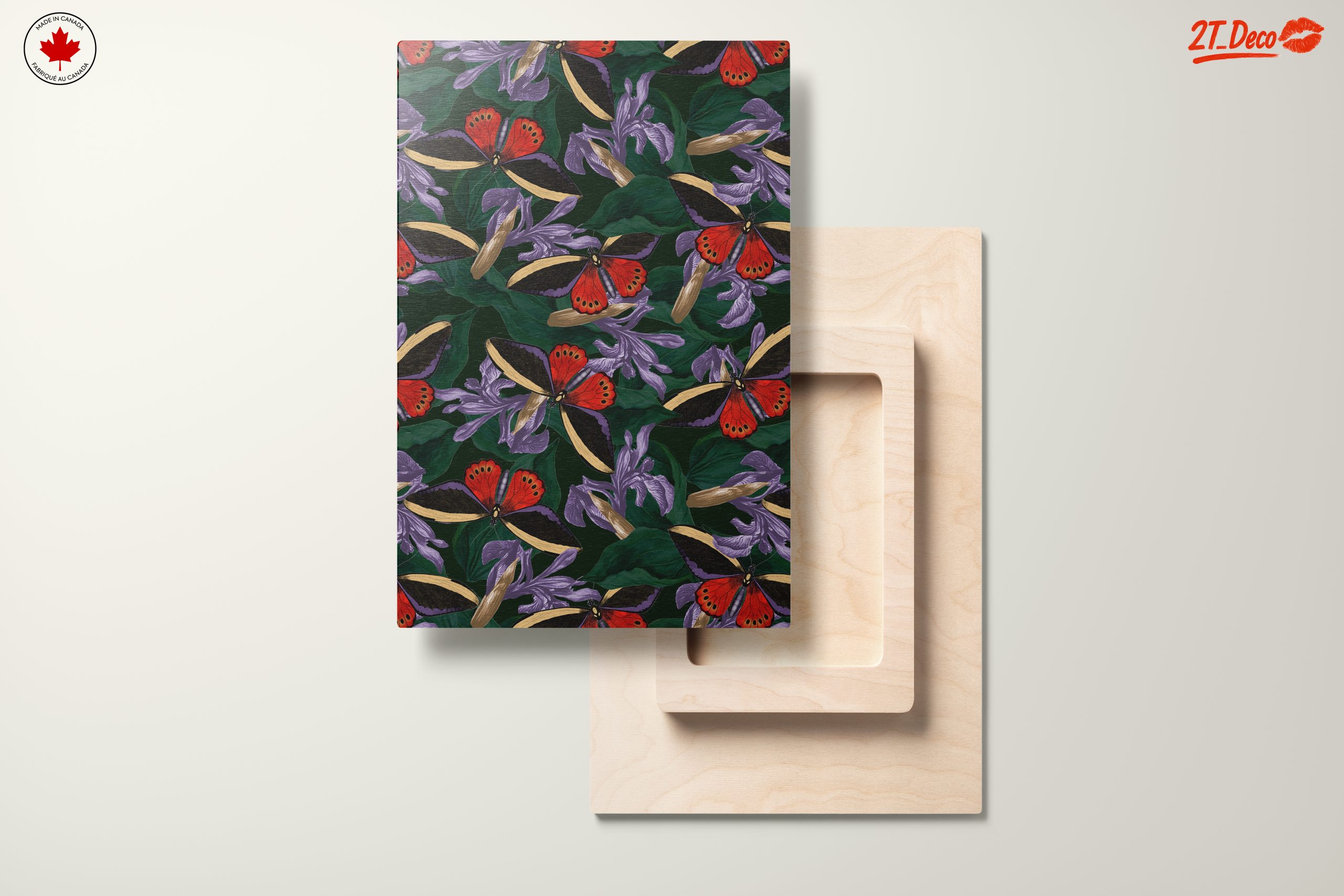 Vibrant Botanical Butterflies and Flowers Art - Image 11