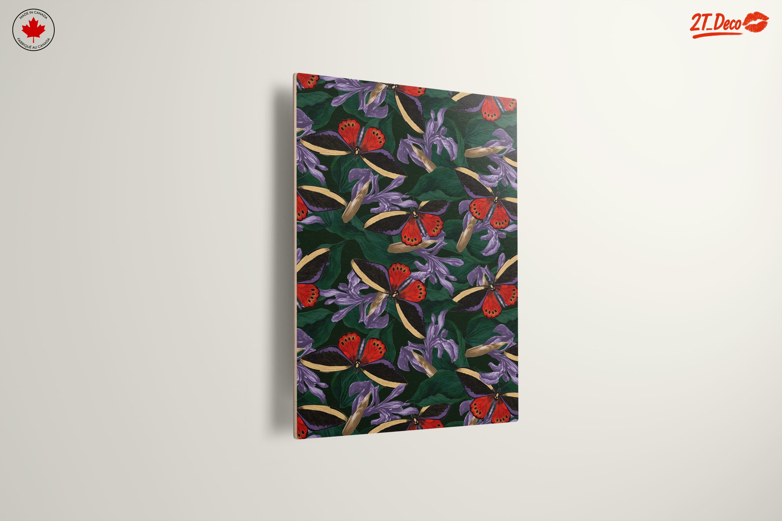 Vibrant Botanical Butterflies and Flowers Art - Image 13