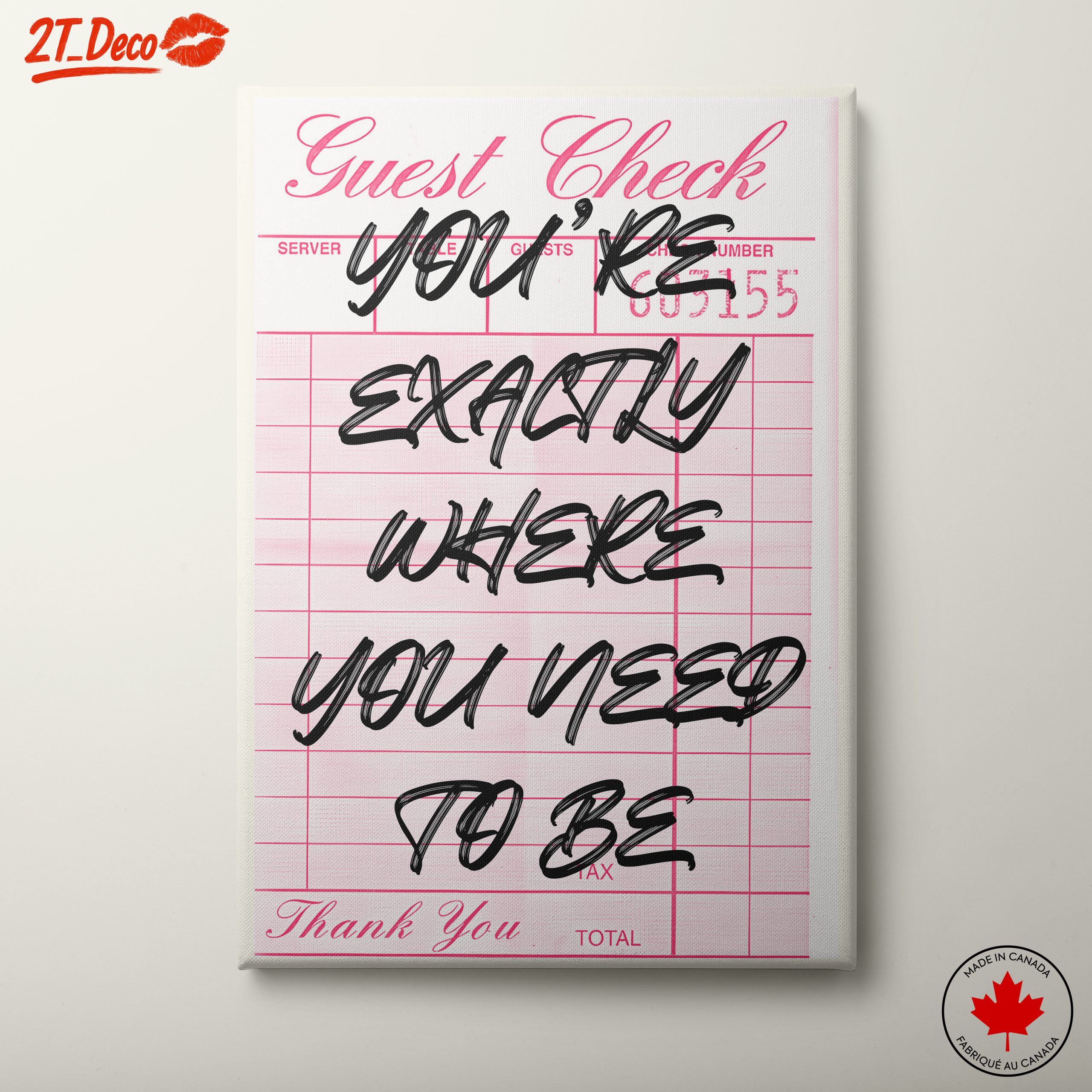 You Are Exactly Where You Need to Be Inspirational Art