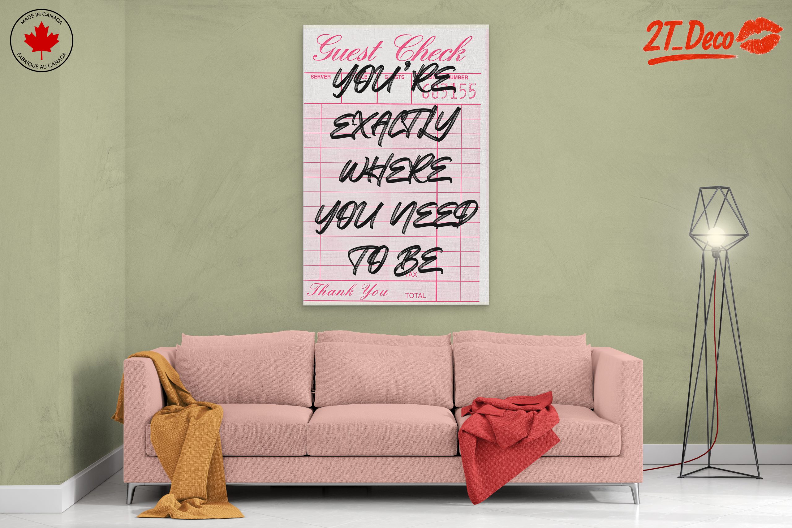 You Are Exactly Where You Need to Be Inspirational Art - Image 2