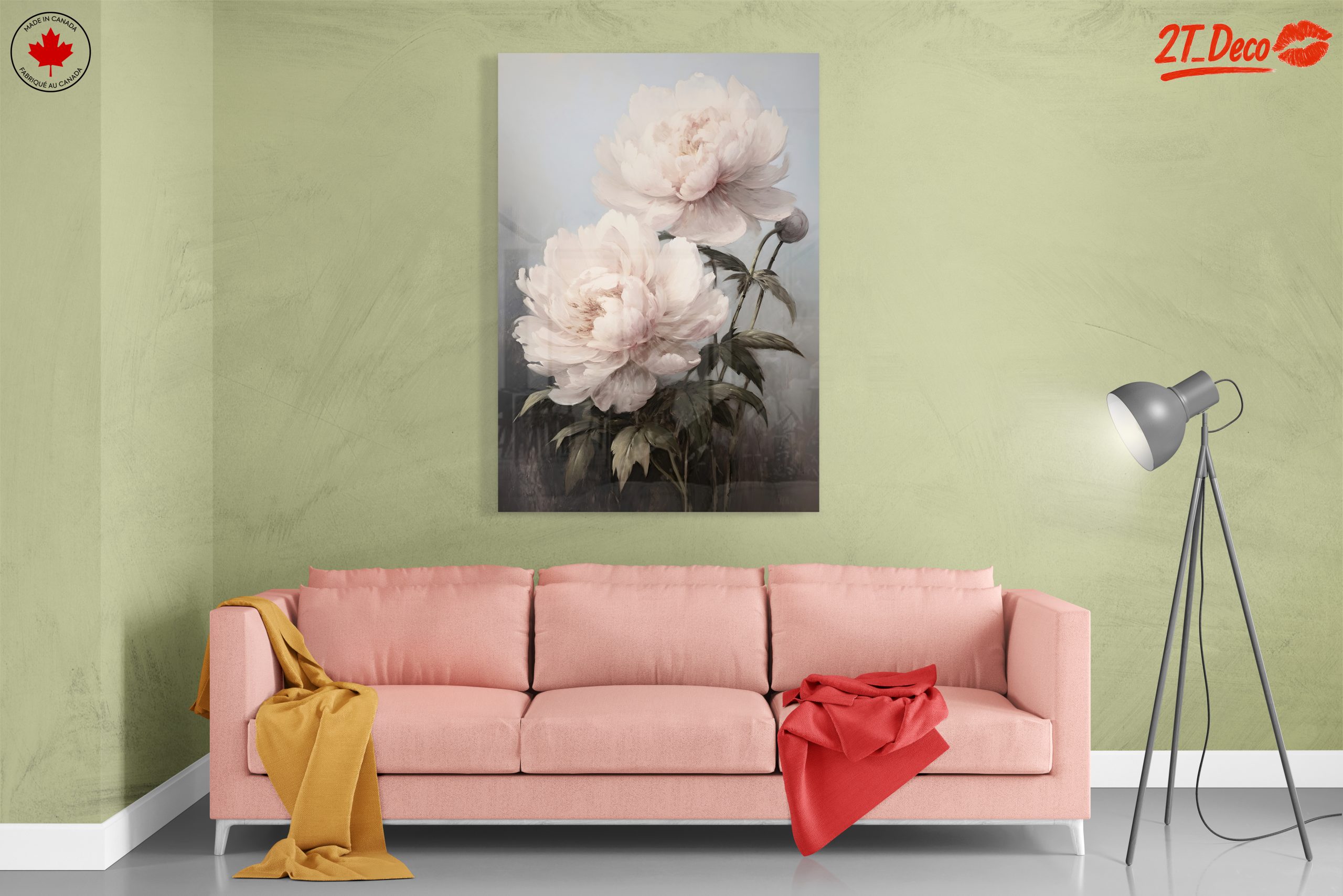 Elegant Floral Arrangement of Peonies - Image 7