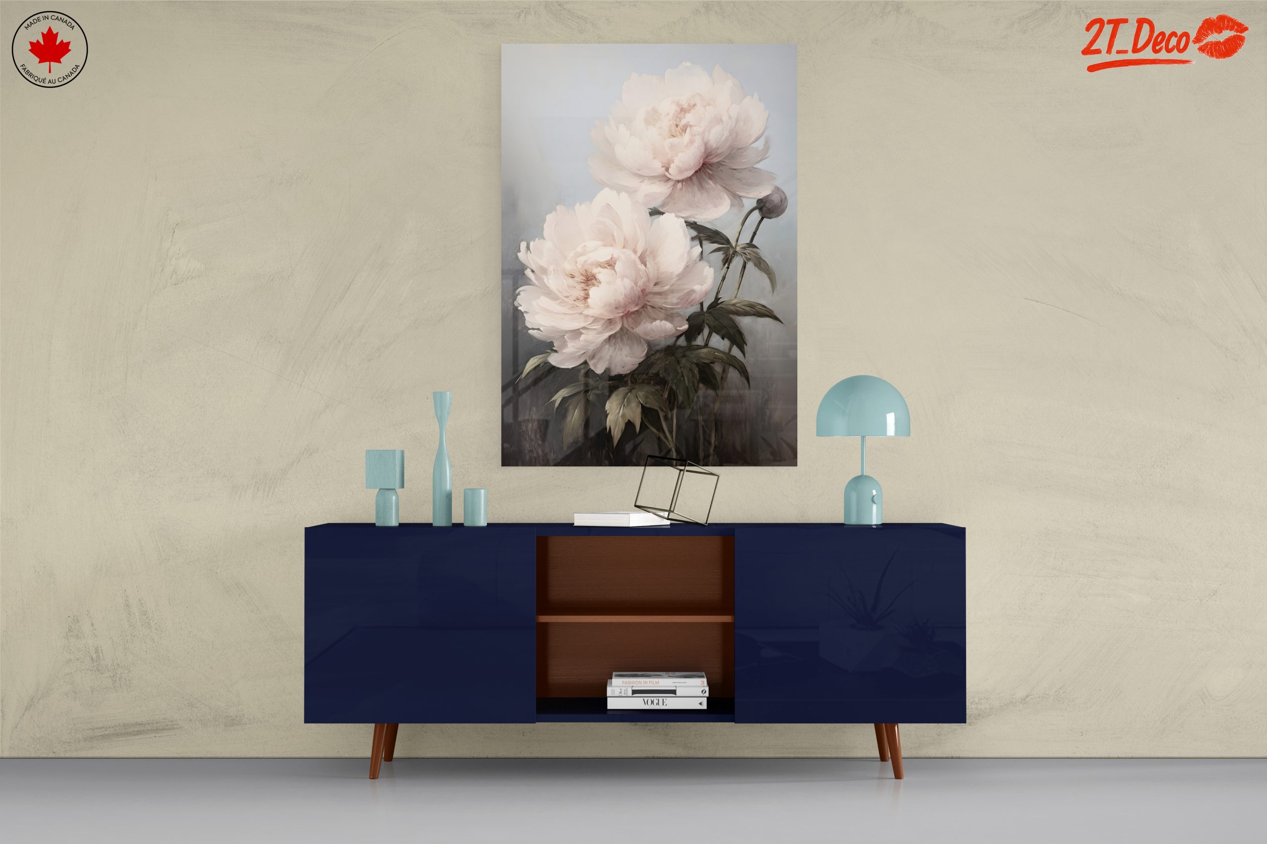 Elegant Floral Arrangement of Peonies - Image 8
