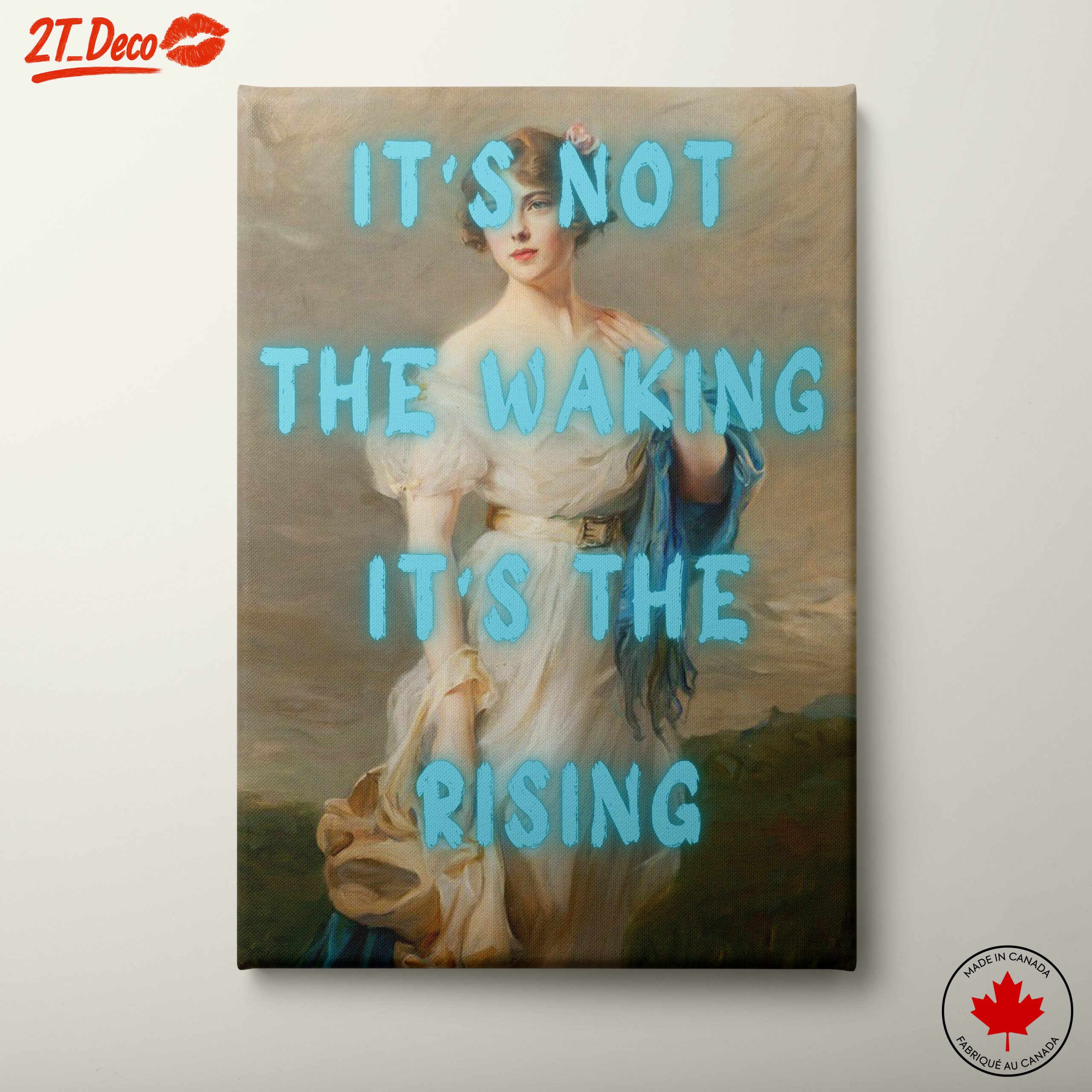 Inspirational Quote Over Classical Portrait
