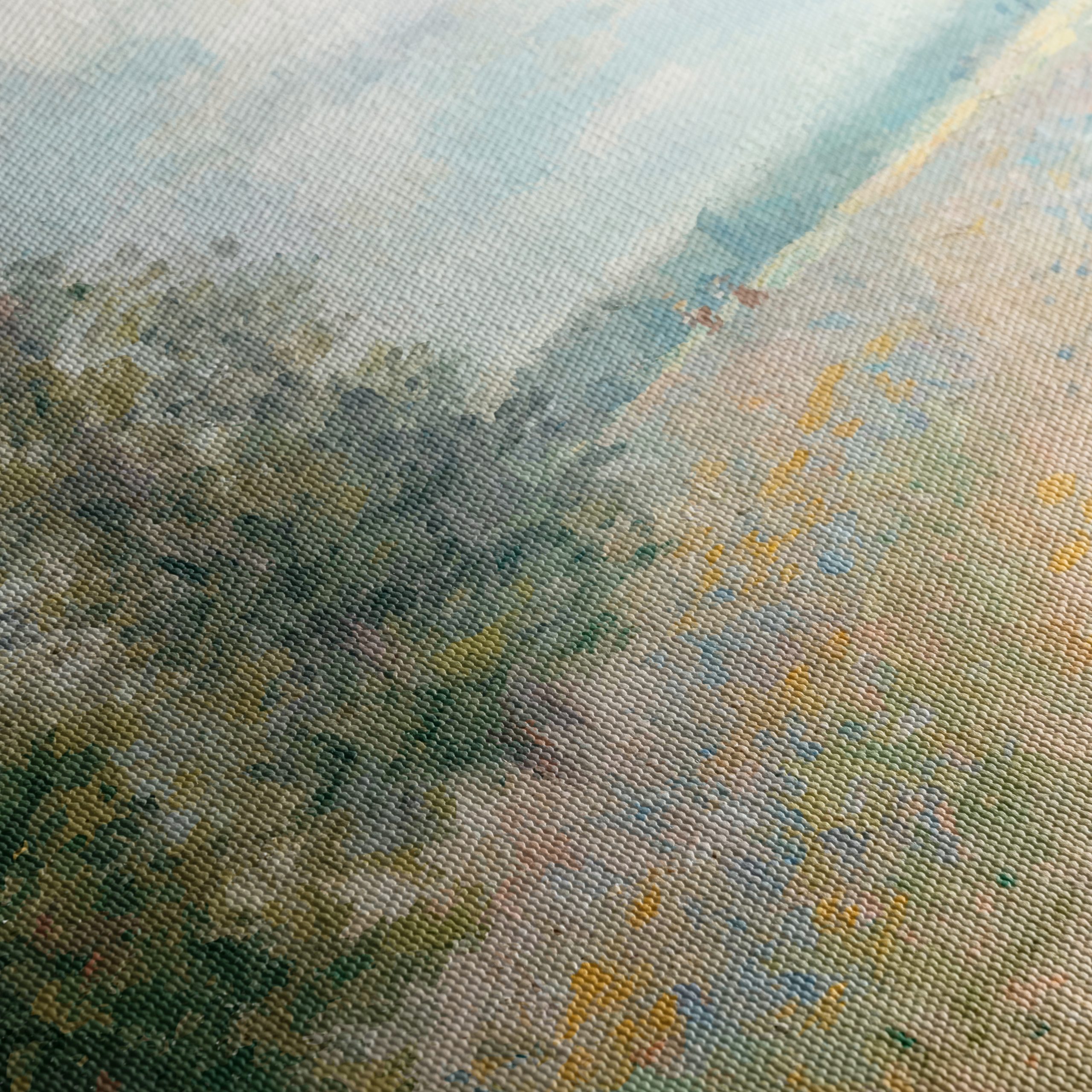 Impressionistic Abstract Landscape with Colorful Fields - Image 5