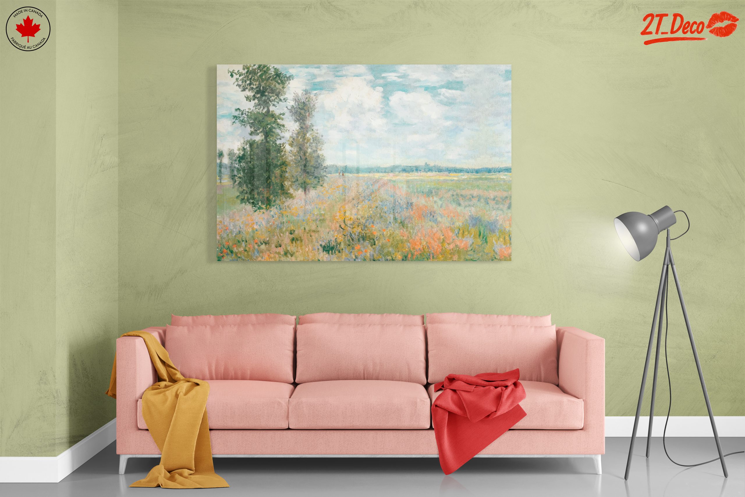 Impressionistic Abstract Landscape with Colorful Fields - Image 7