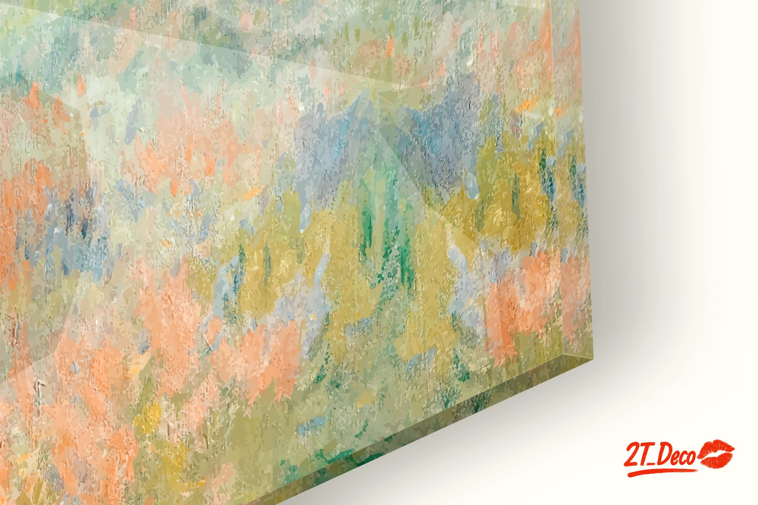 Impressionistic Abstract Landscape with Colorful Fields - Image 9