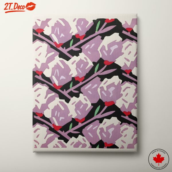 Vibrant Floral Design in Purple