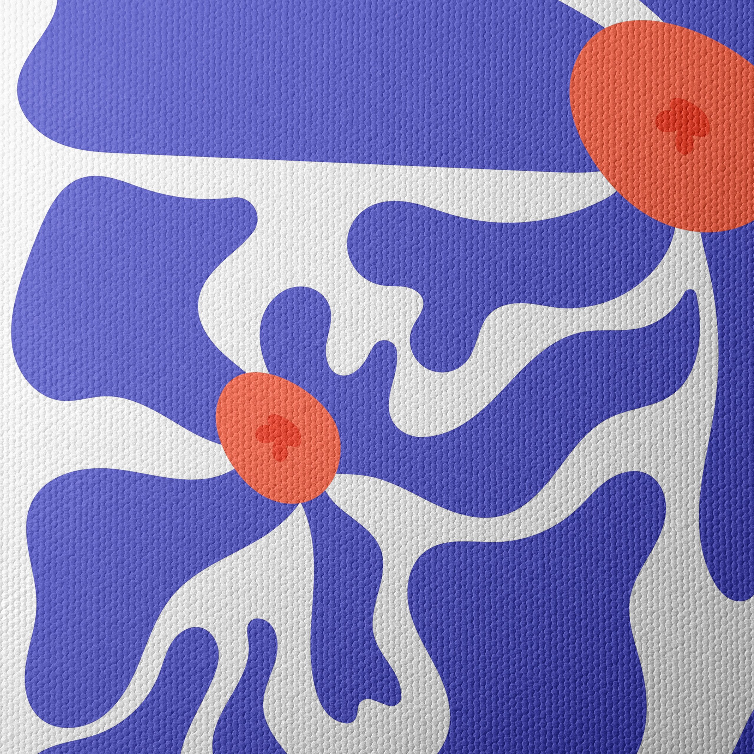 Abstract Floral Design in Bold Colors - Image 4