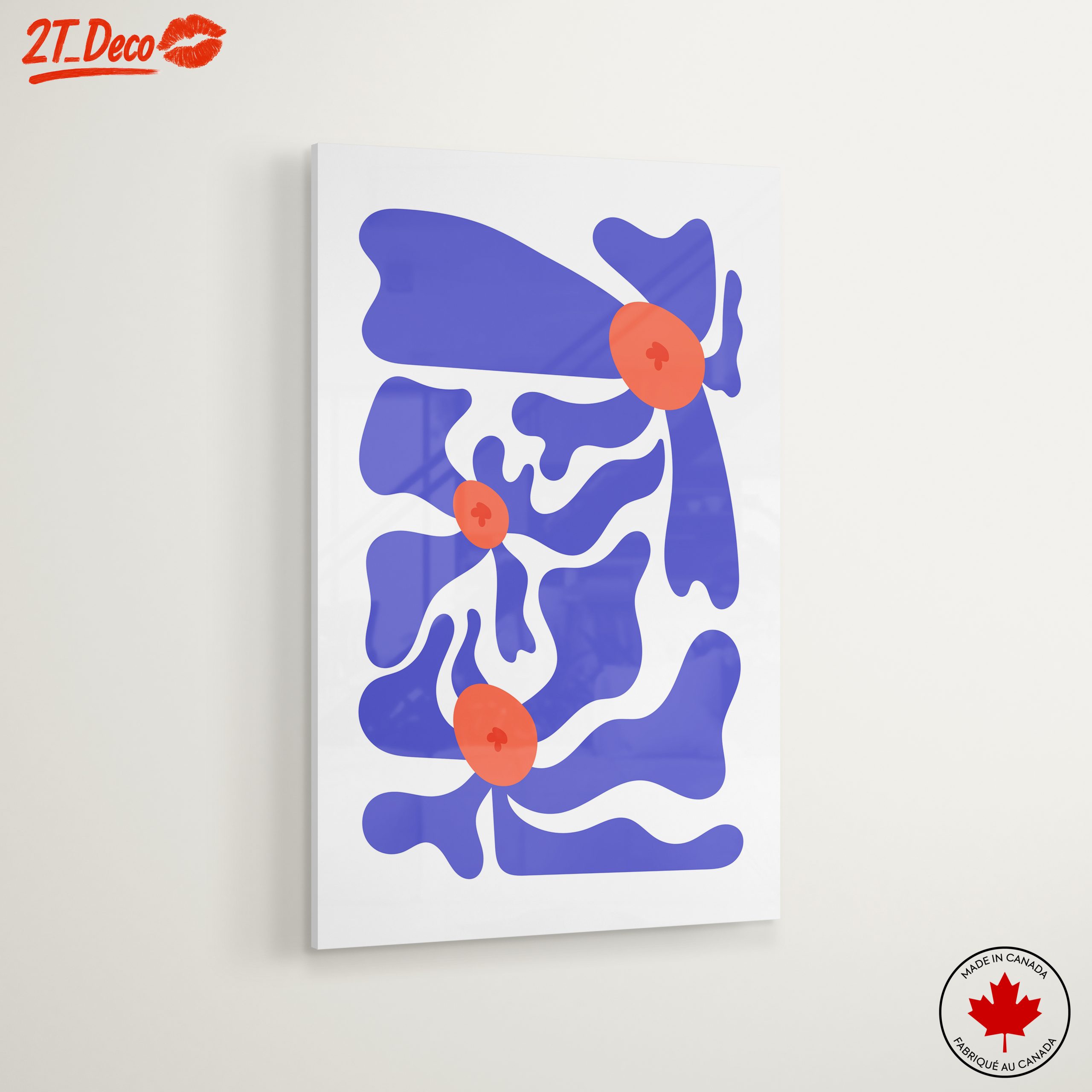 Abstract Floral Design in Bold Colors - Image 6