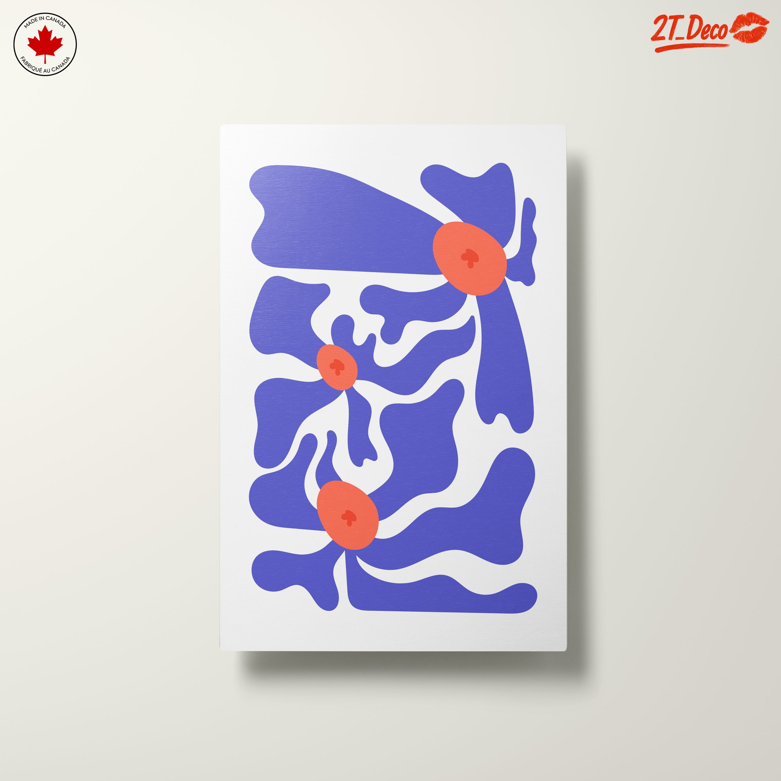 Abstract Floral Design in Bold Colors - Image 10