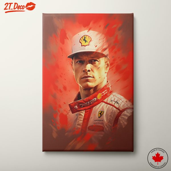 Dynamic Racing Character Portrait